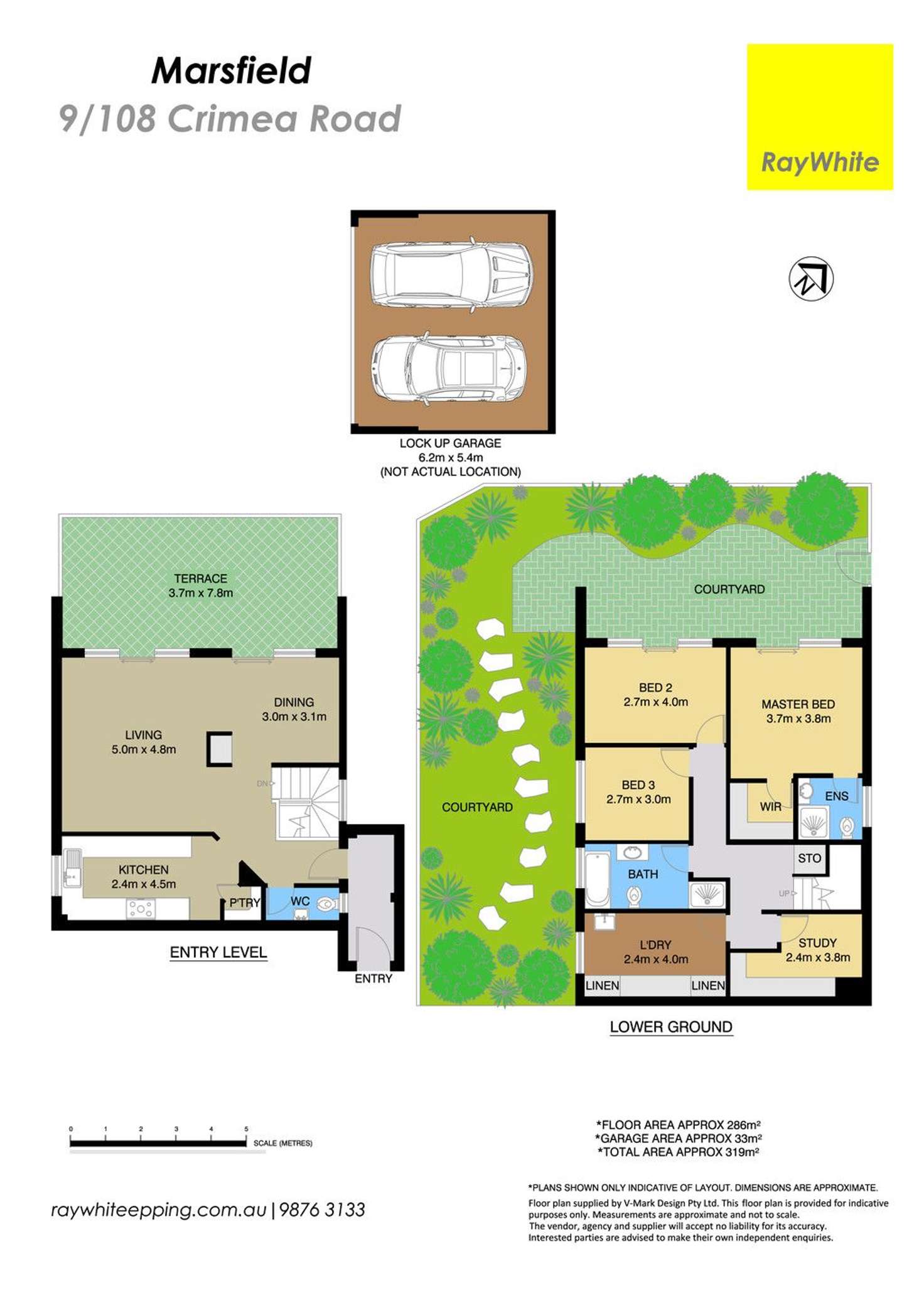 Floorplan of Homely townhouse listing, 9/108 Crimea Road, Marsfield NSW 2122