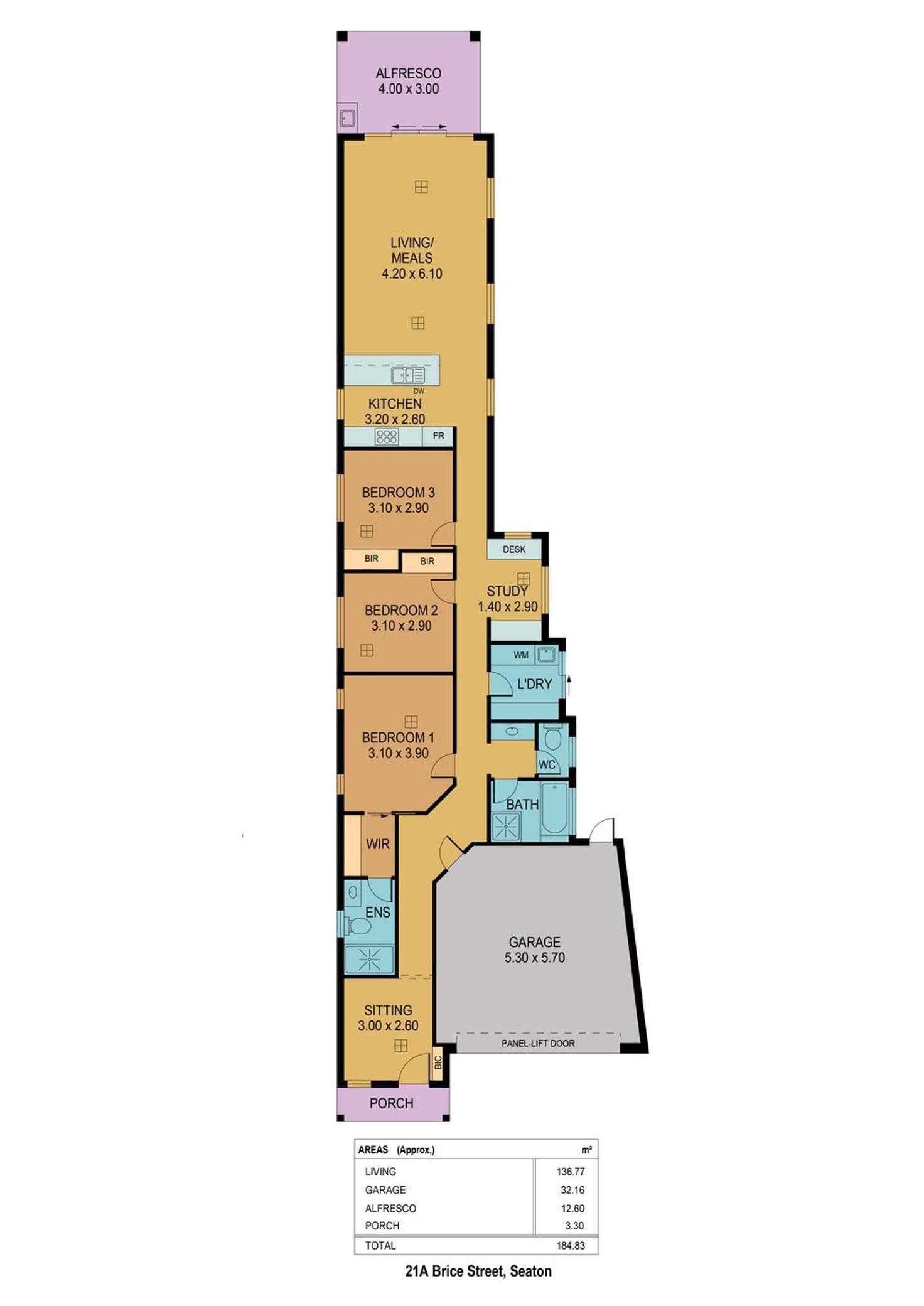 Floorplan of Homely house listing, 21 Brice Street, Seaton SA 5023