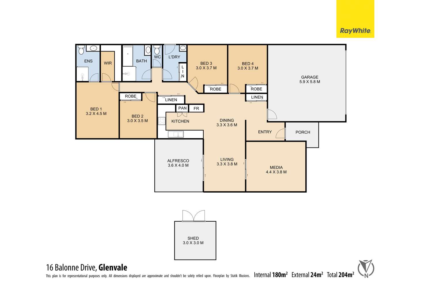 Floorplan of Homely house listing, 16 Balonne Drive, Glenvale QLD 4350