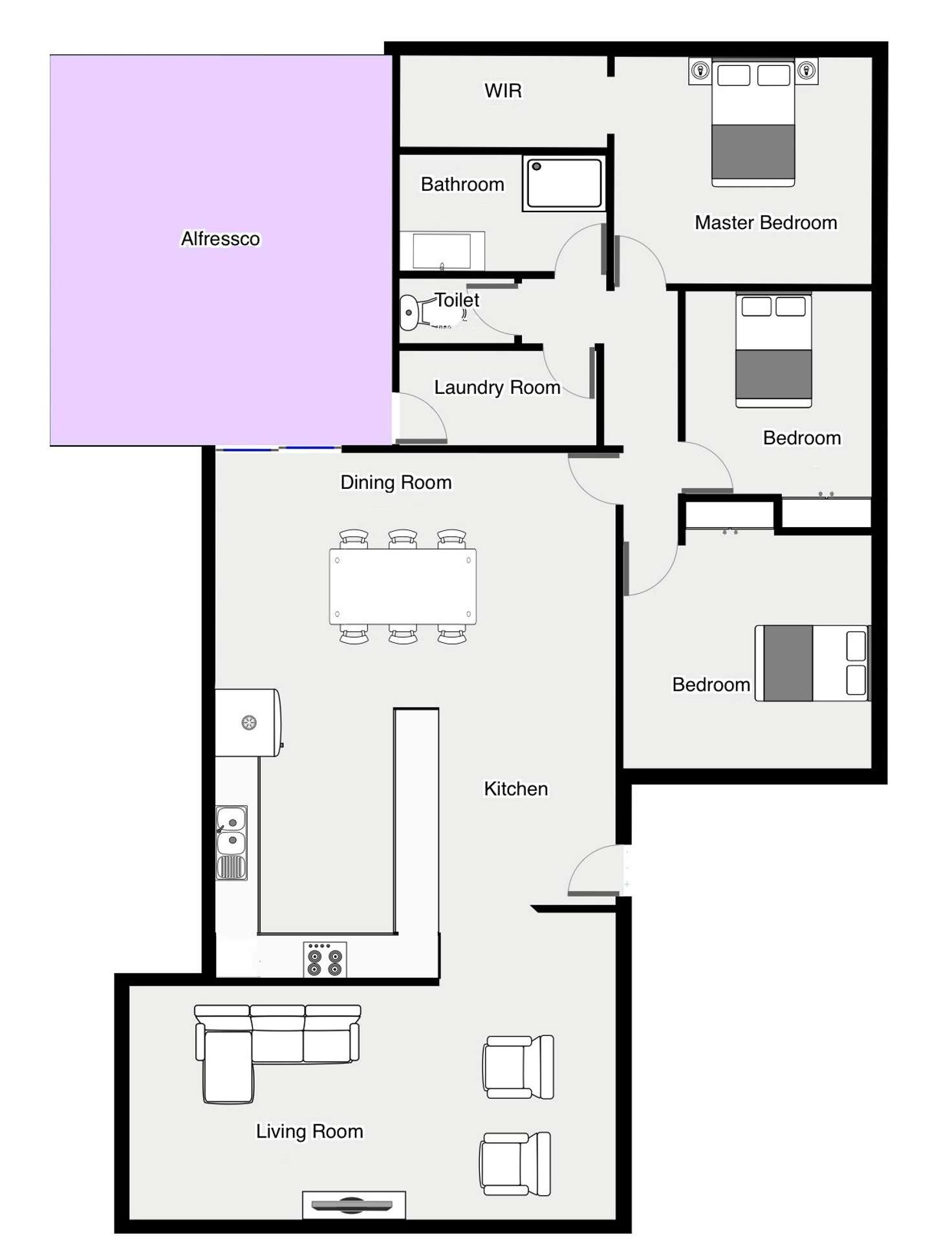 Floorplan of Homely house listing, 45 Main Avenue North, Merbein VIC 3505