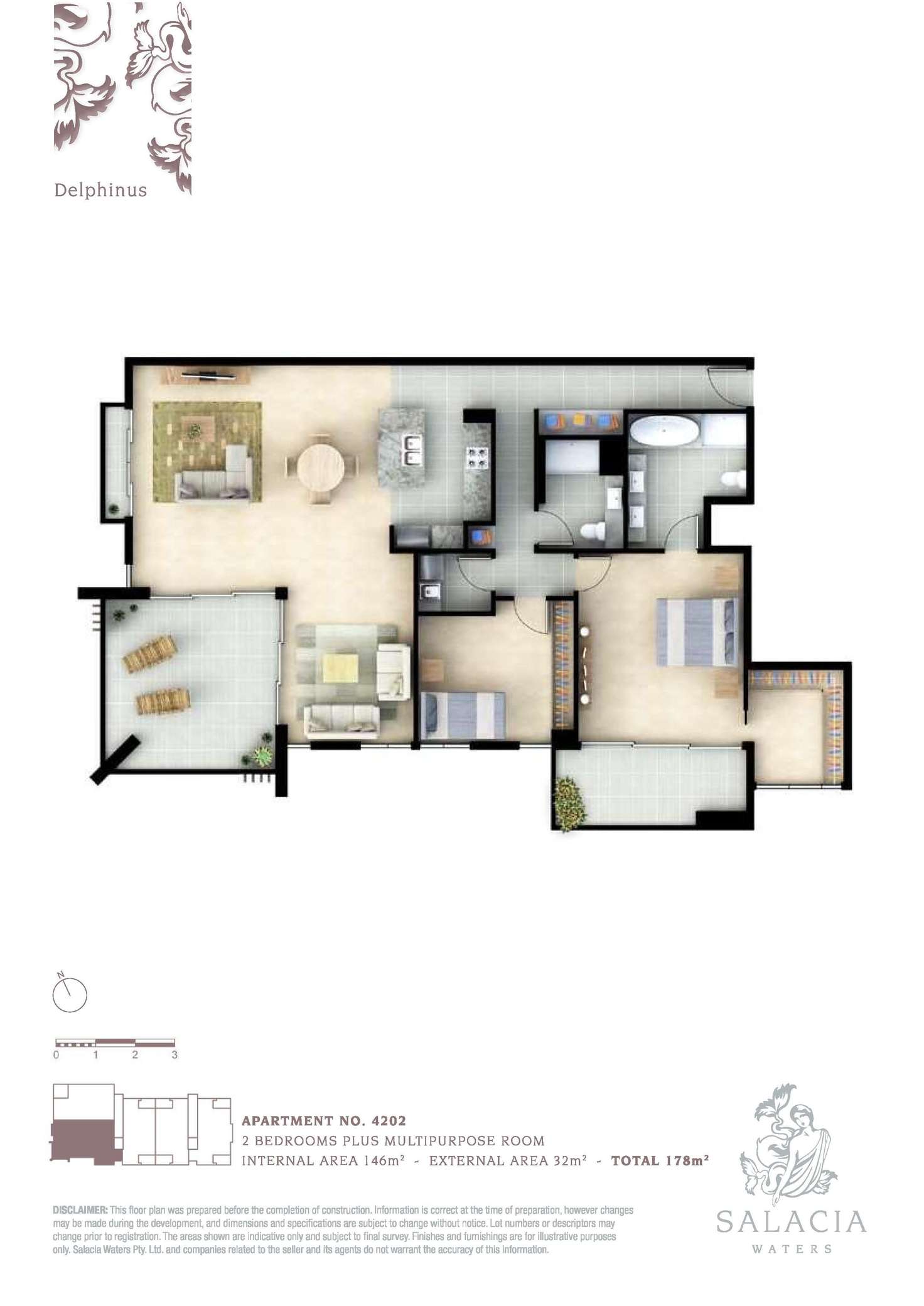 Floorplan of Homely unit listing, 4202/2 Sunset Avenue, Paradise Point QLD 4216