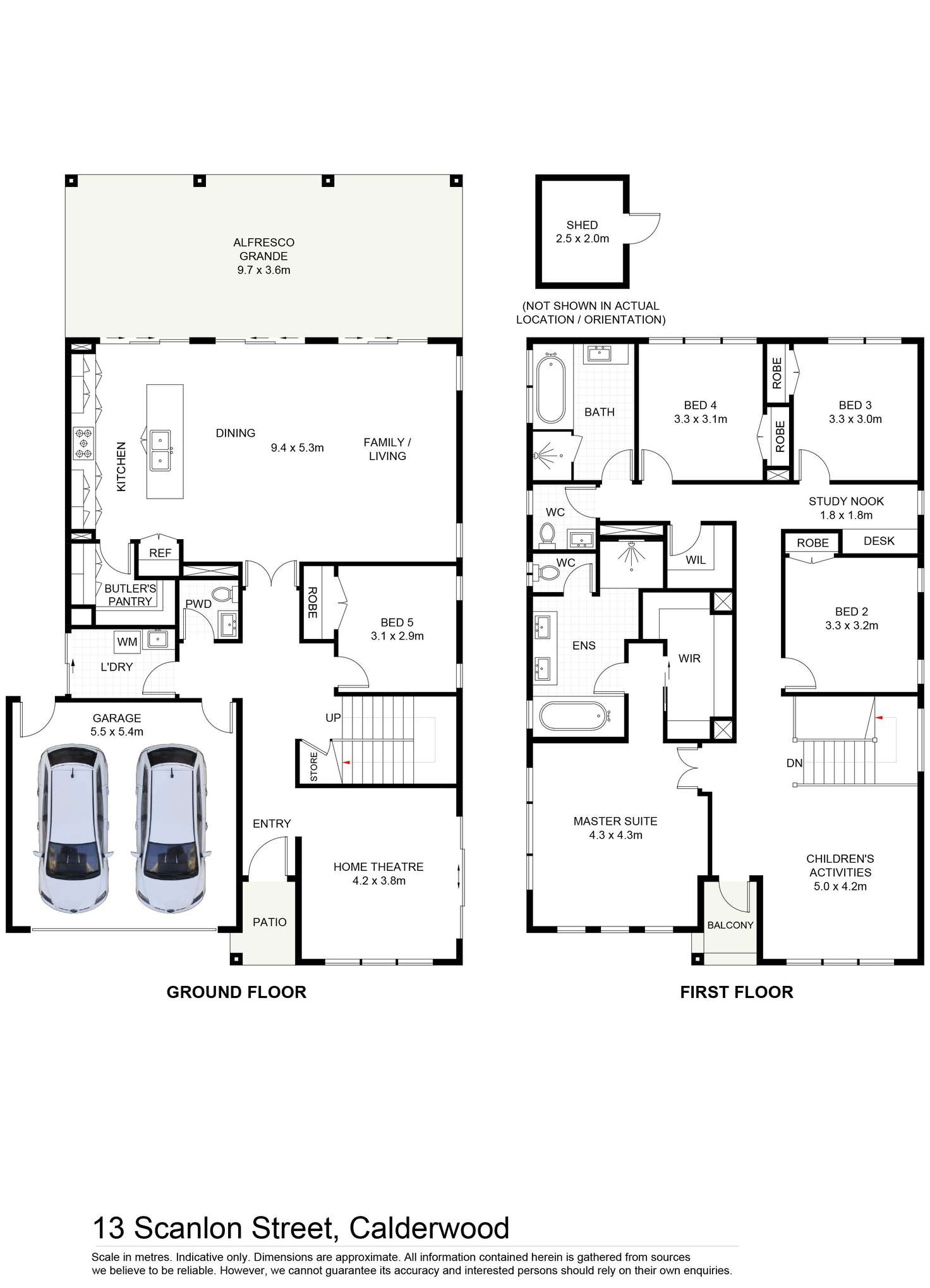 Floorplan of Homely house listing, 13 Scanlon Street, Calderwood NSW 2527