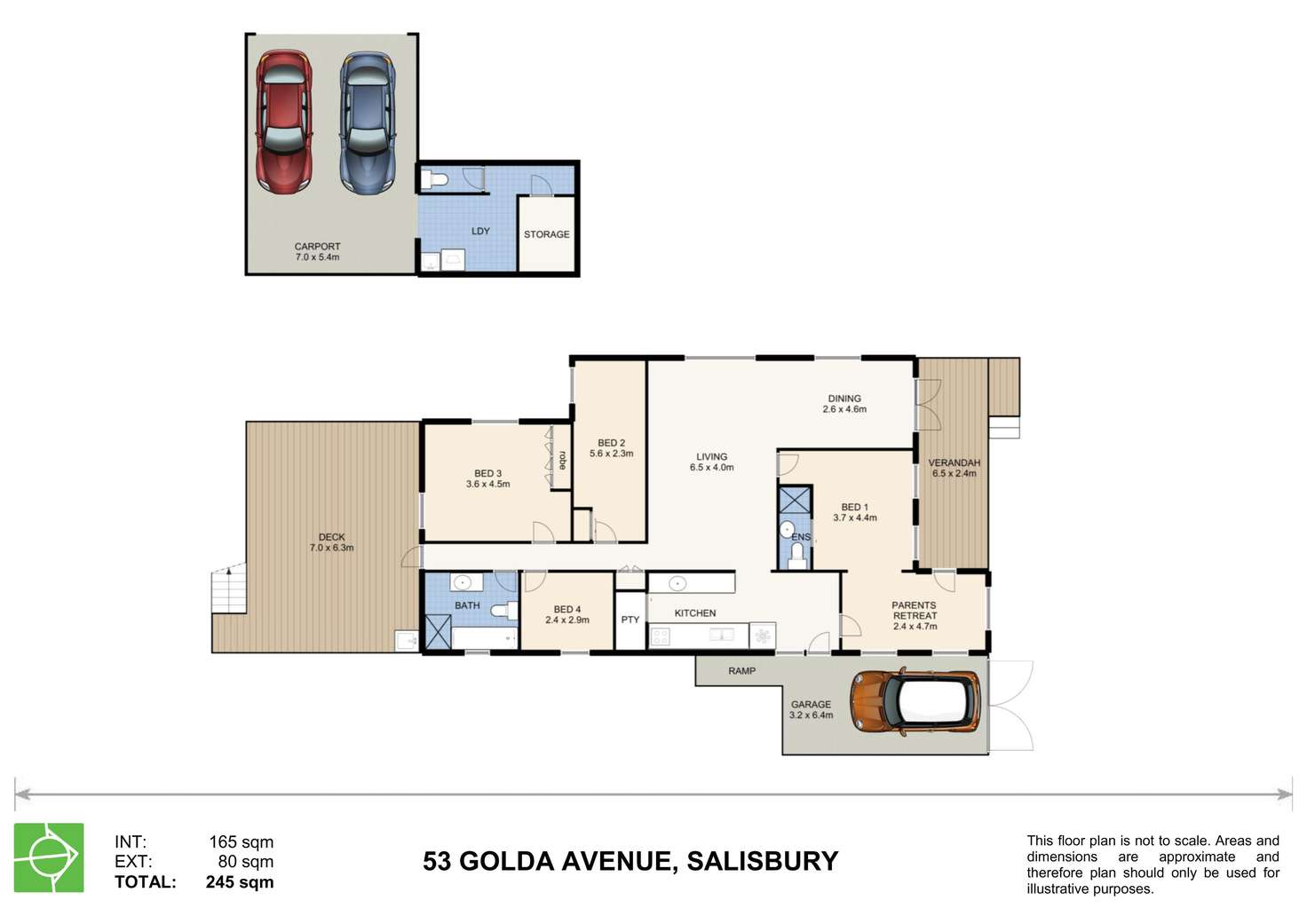 Floorplan of Homely house listing, 53 Golda Avenue, Salisbury QLD 4107