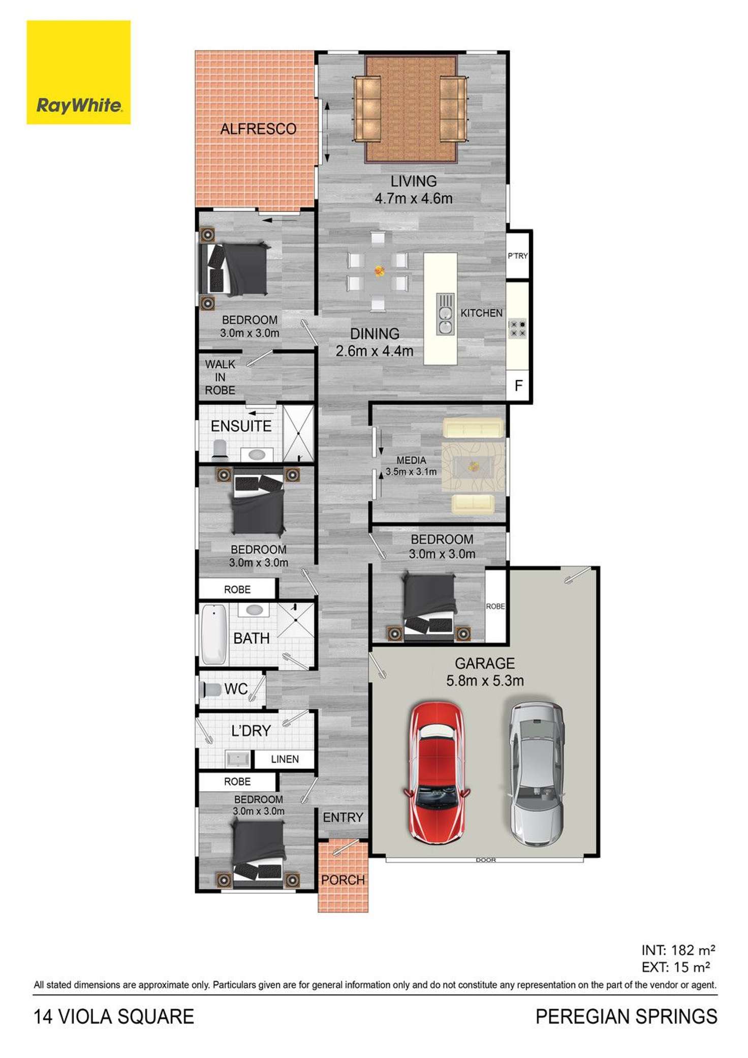 Floorplan of Homely house listing, 14 Viola Square, Peregian Springs QLD 4573