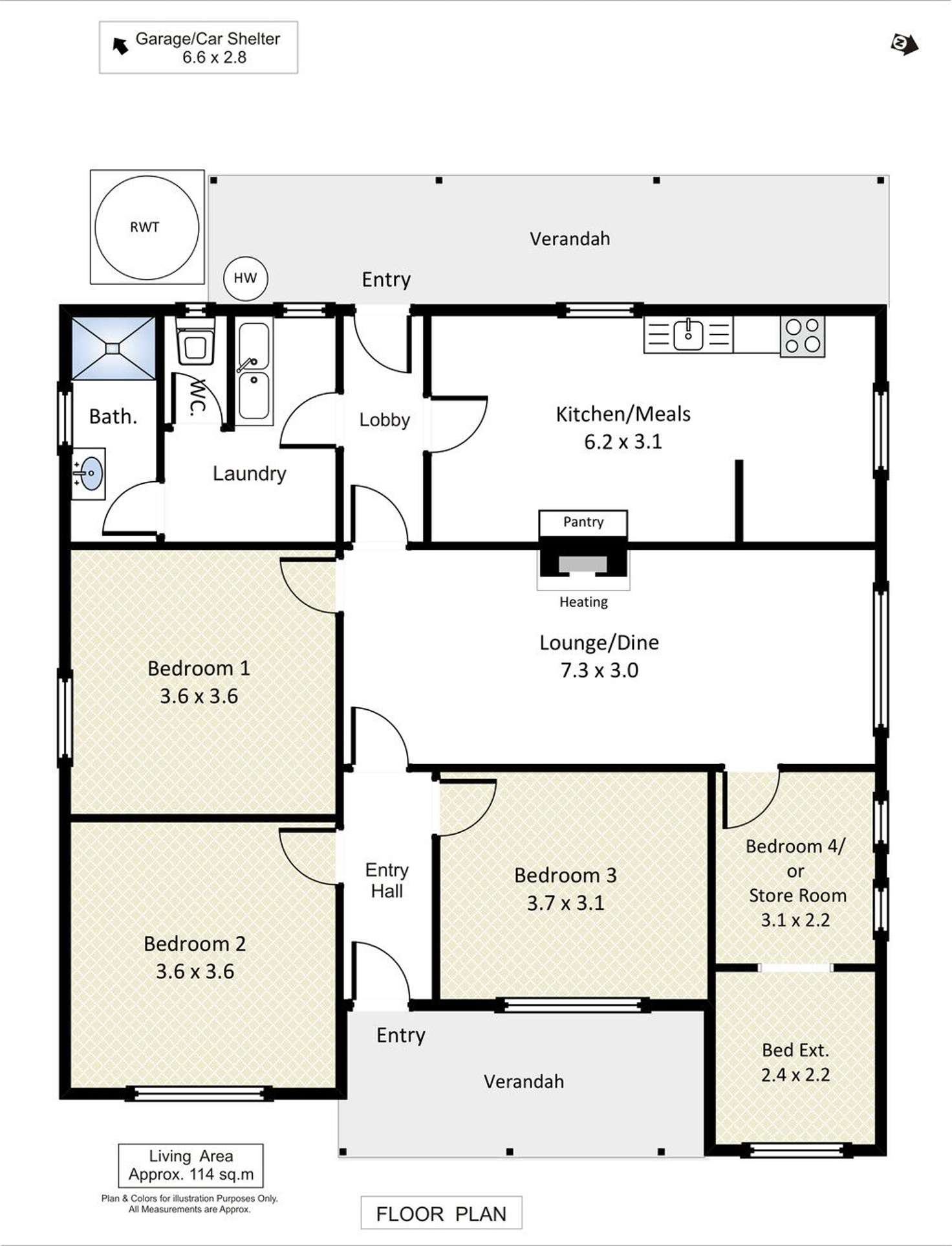 Floorplan of Homely house listing, 26 Fowles Street, Barmera SA 5345