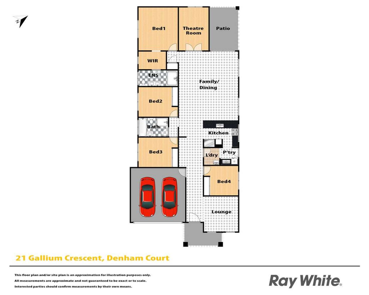 Floorplan of Homely house listing, 21 Galium Crescent, Denham Court NSW 2565