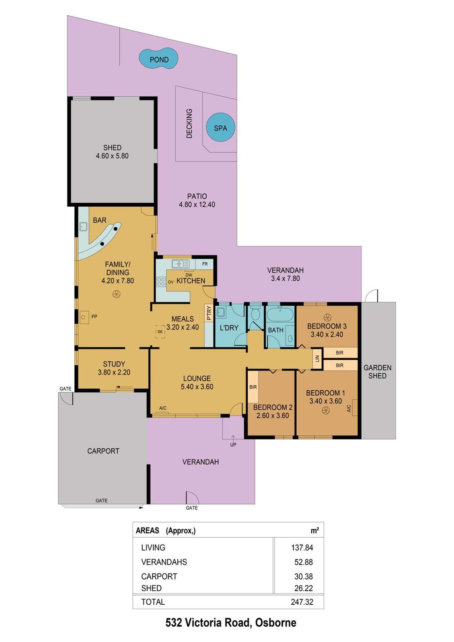 Floorplan of Homely house listing, 532 Victoria Road, Osborne SA 5017