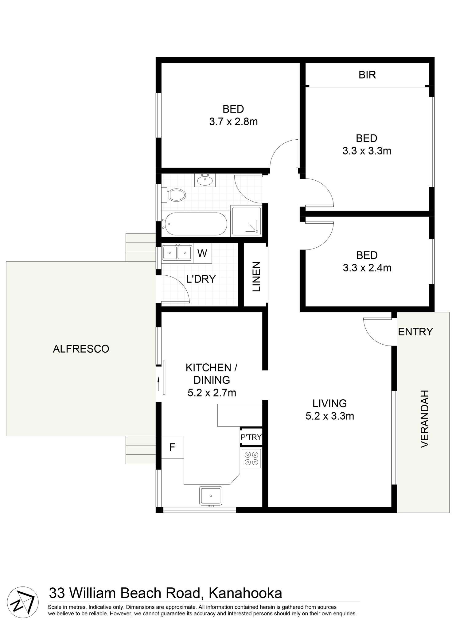 Floorplan of Homely house listing, 33 William Beach Road, Kanahooka NSW 2530