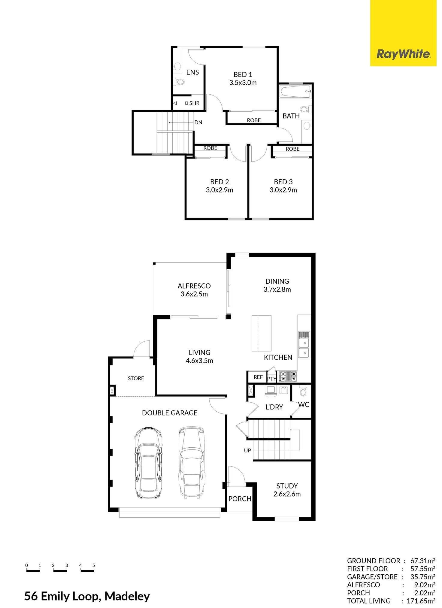 Floorplan of Homely house listing, 56 Emily Loop, Madeley WA 6065