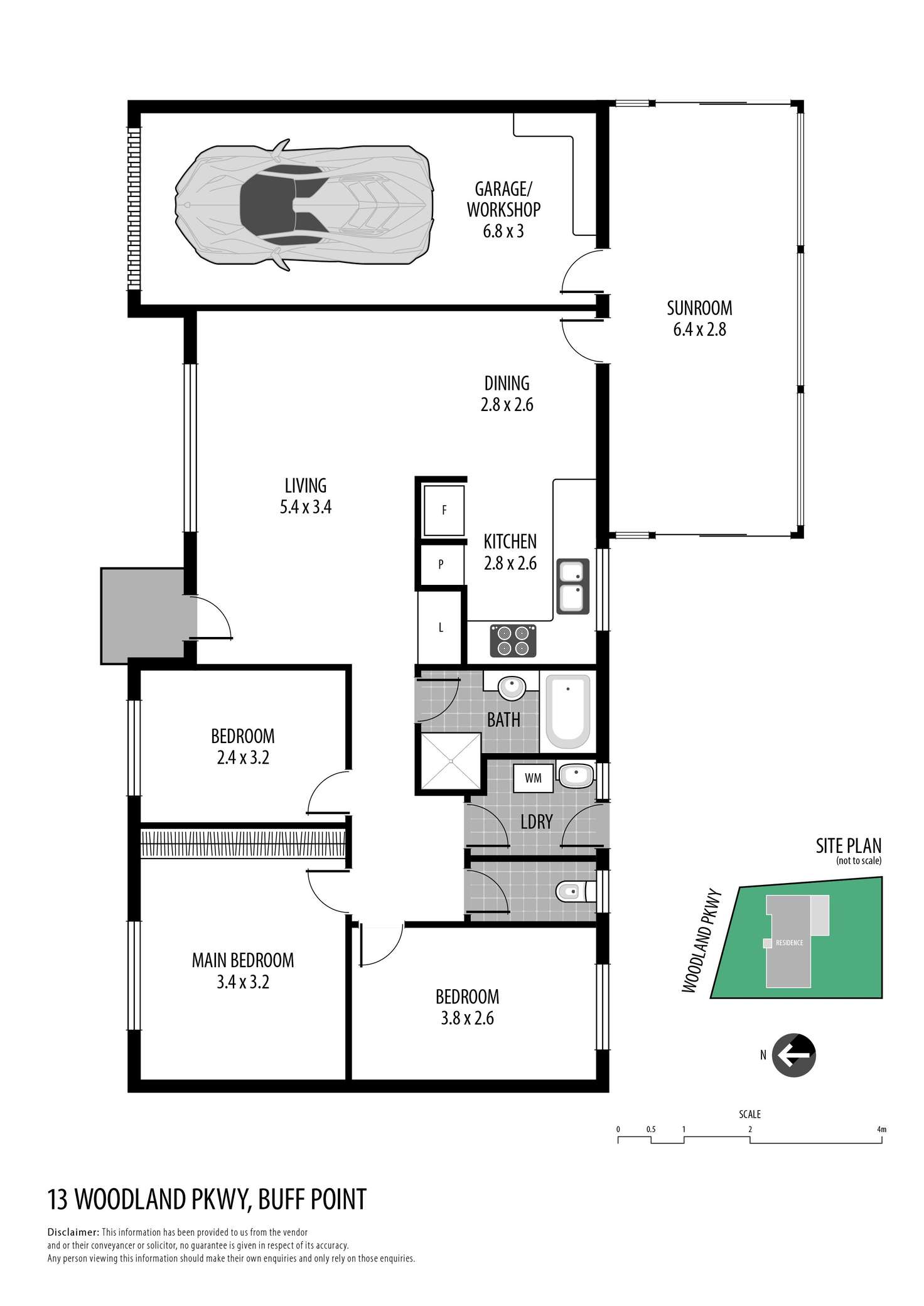 Floorplan of Homely house listing, 13 Woodland Parkway, Buff Point NSW 2262