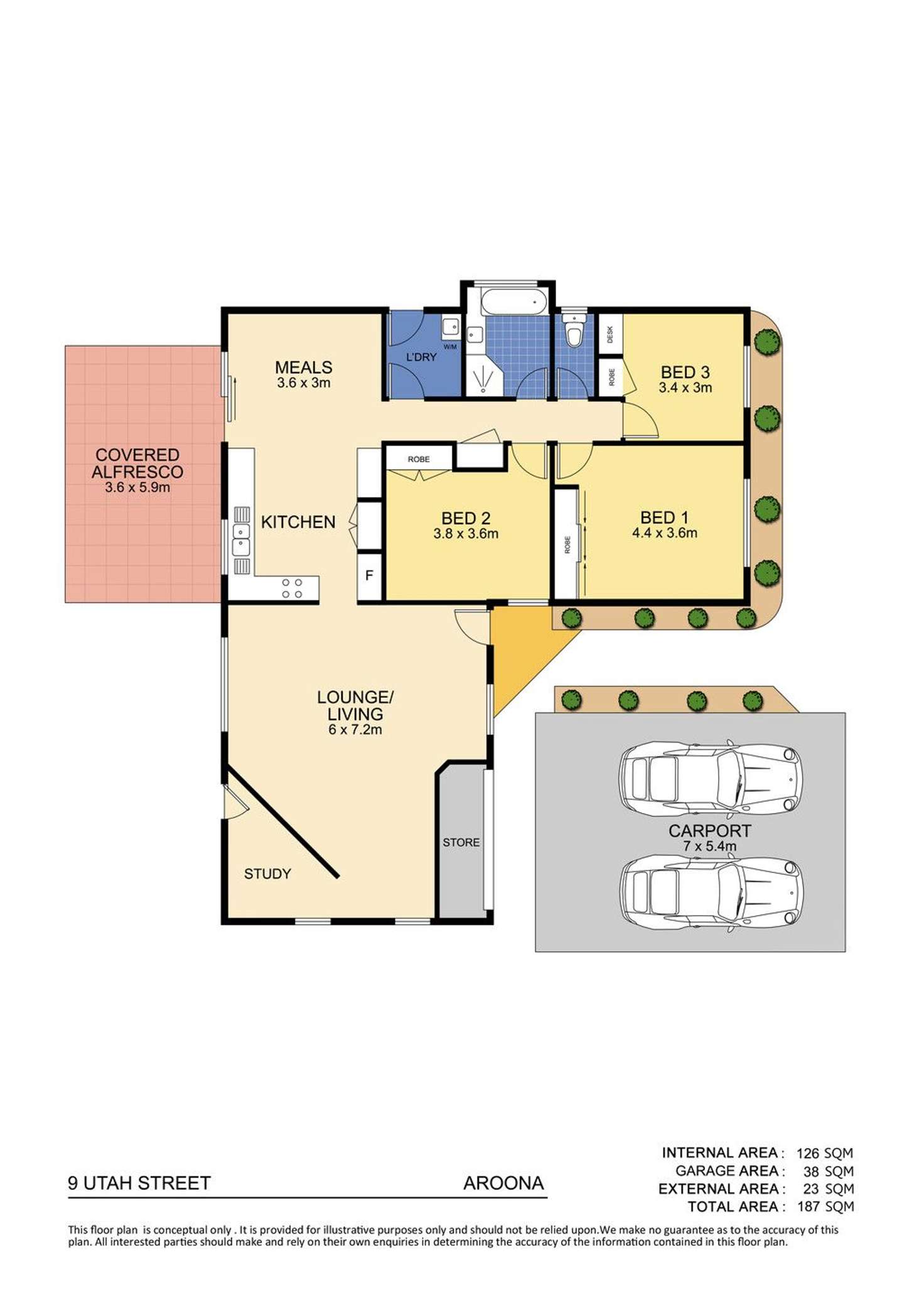 Floorplan of Homely house listing, 9 Utah Street, Aroona QLD 4551