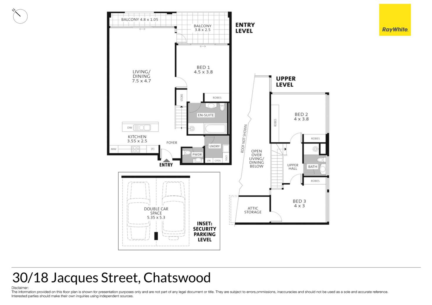 Floorplan of Homely unit listing, 30/18 Jacques Street, Chatswood NSW 2067