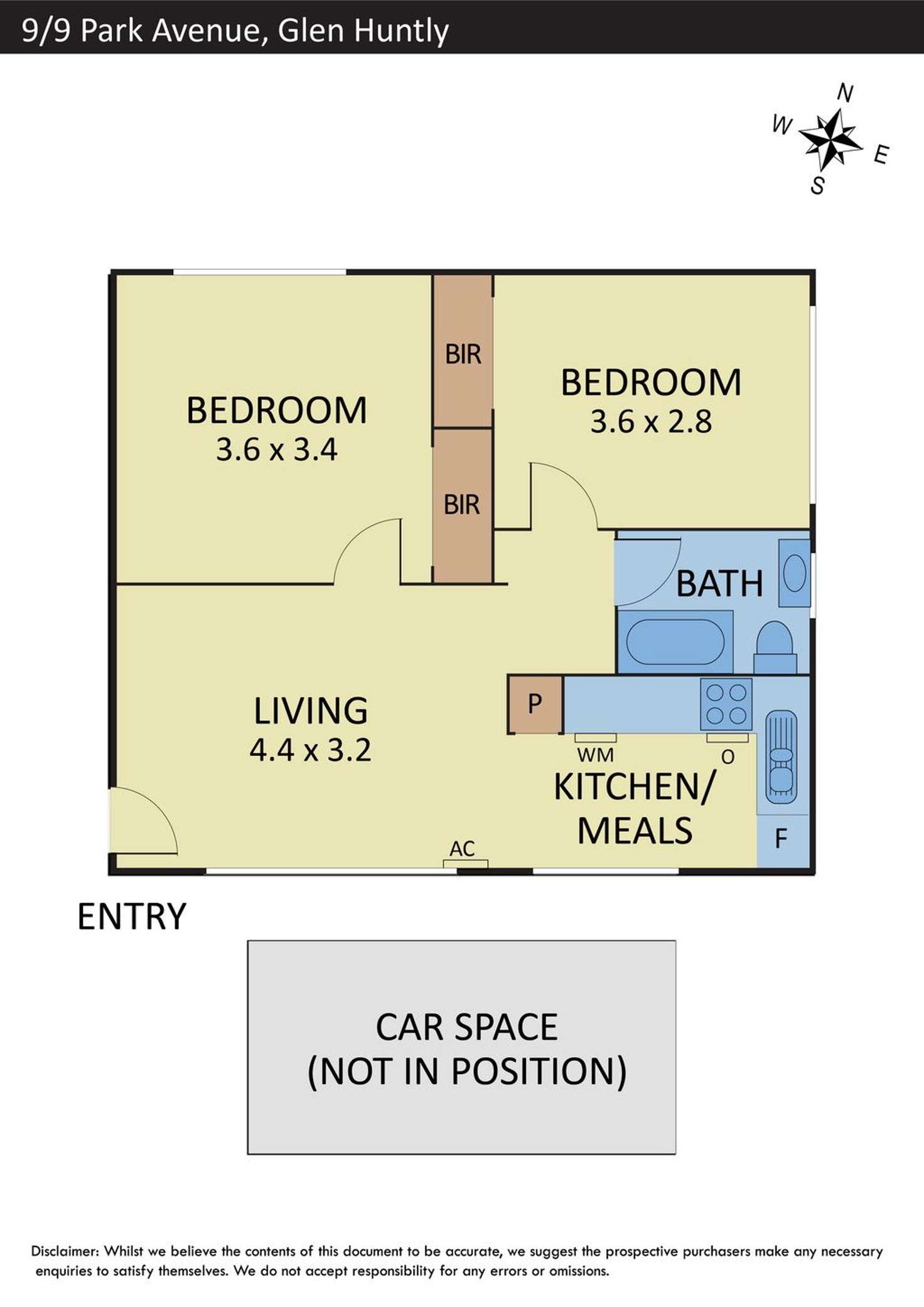 Floorplan of Homely apartment listing, 9/9 Park Avenue, Glen Huntly VIC 3163