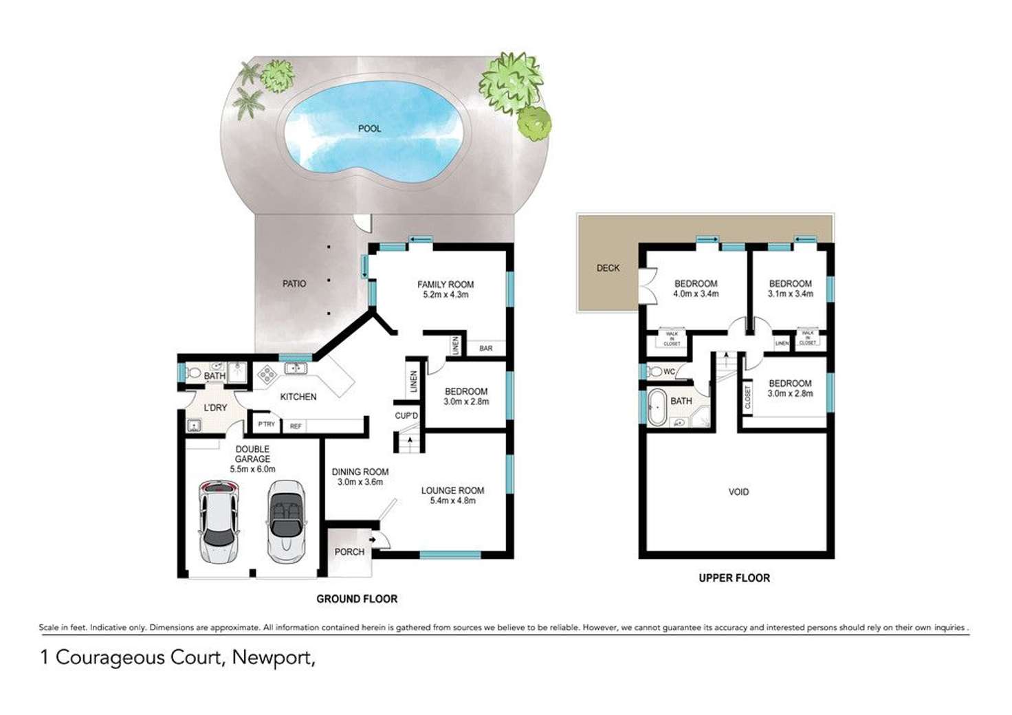 Floorplan of Homely house listing, 1 Courageous Court, Newport QLD 4020