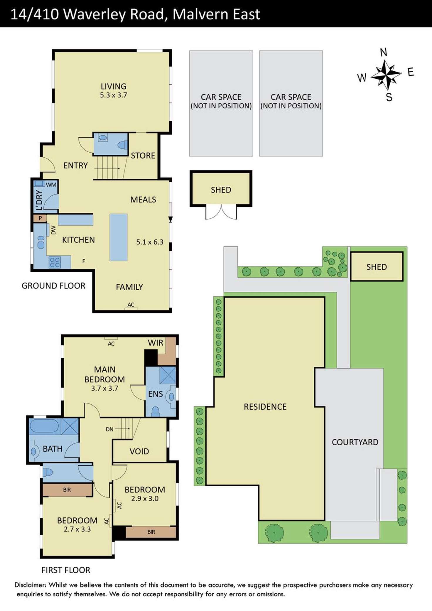 Floorplan of Homely townhouse listing, 14/410 Waverley Road, Malvern East VIC 3145