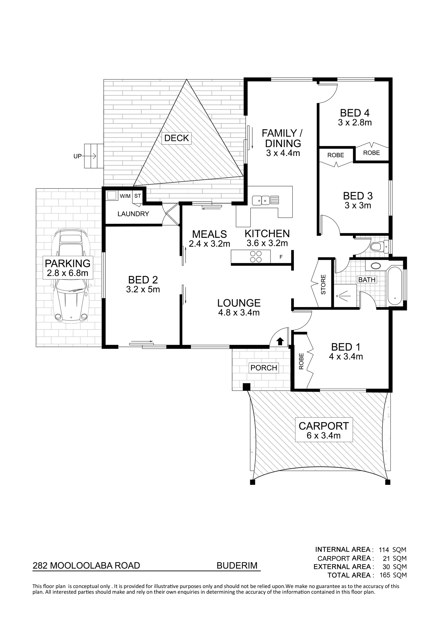 Floorplan of Homely house listing, 282 Mooloolaba Road, Buderim QLD 4556