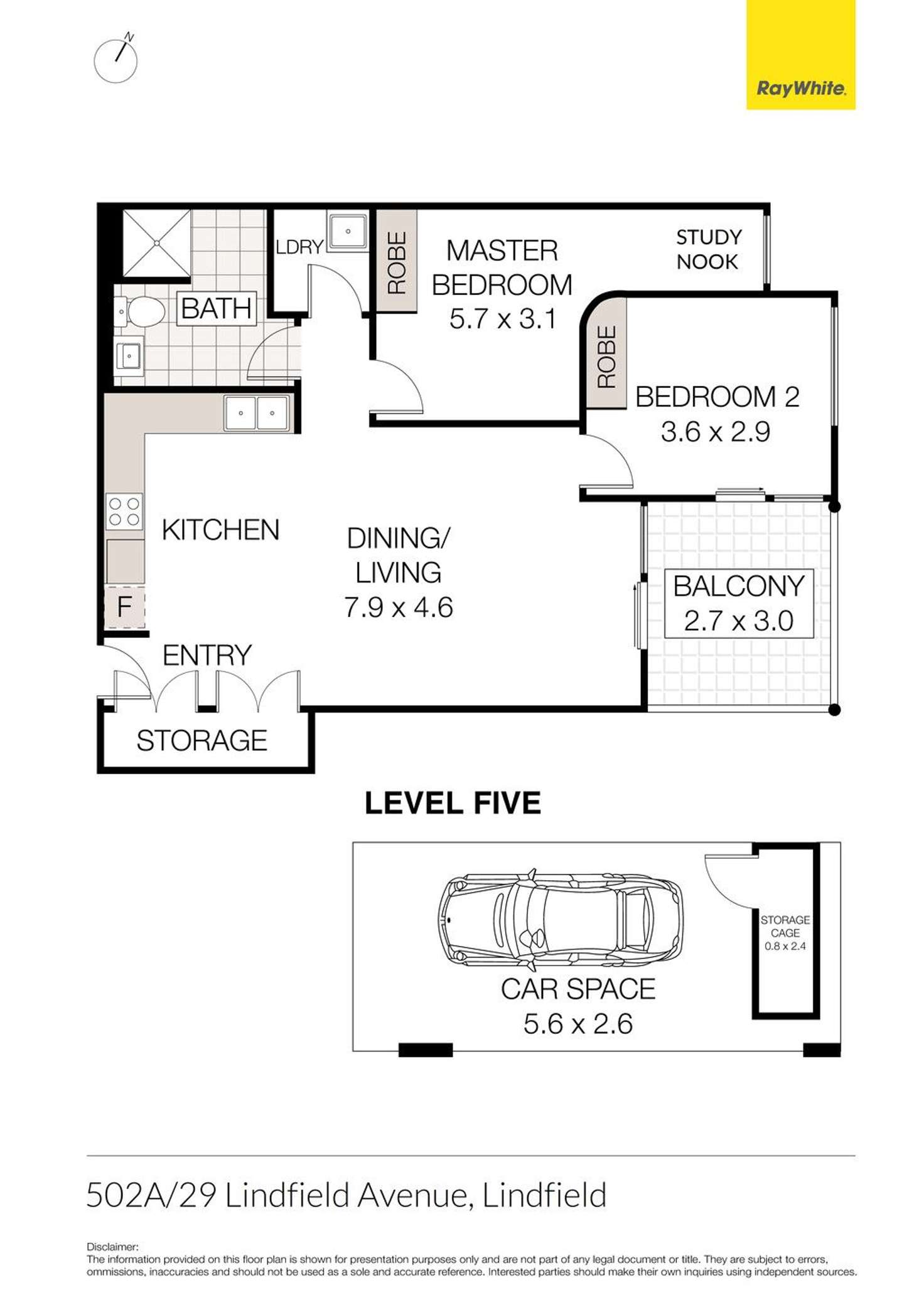Floorplan of Homely unit listing, 502A/29 Lindfield Avenue, Lindfield NSW 2070