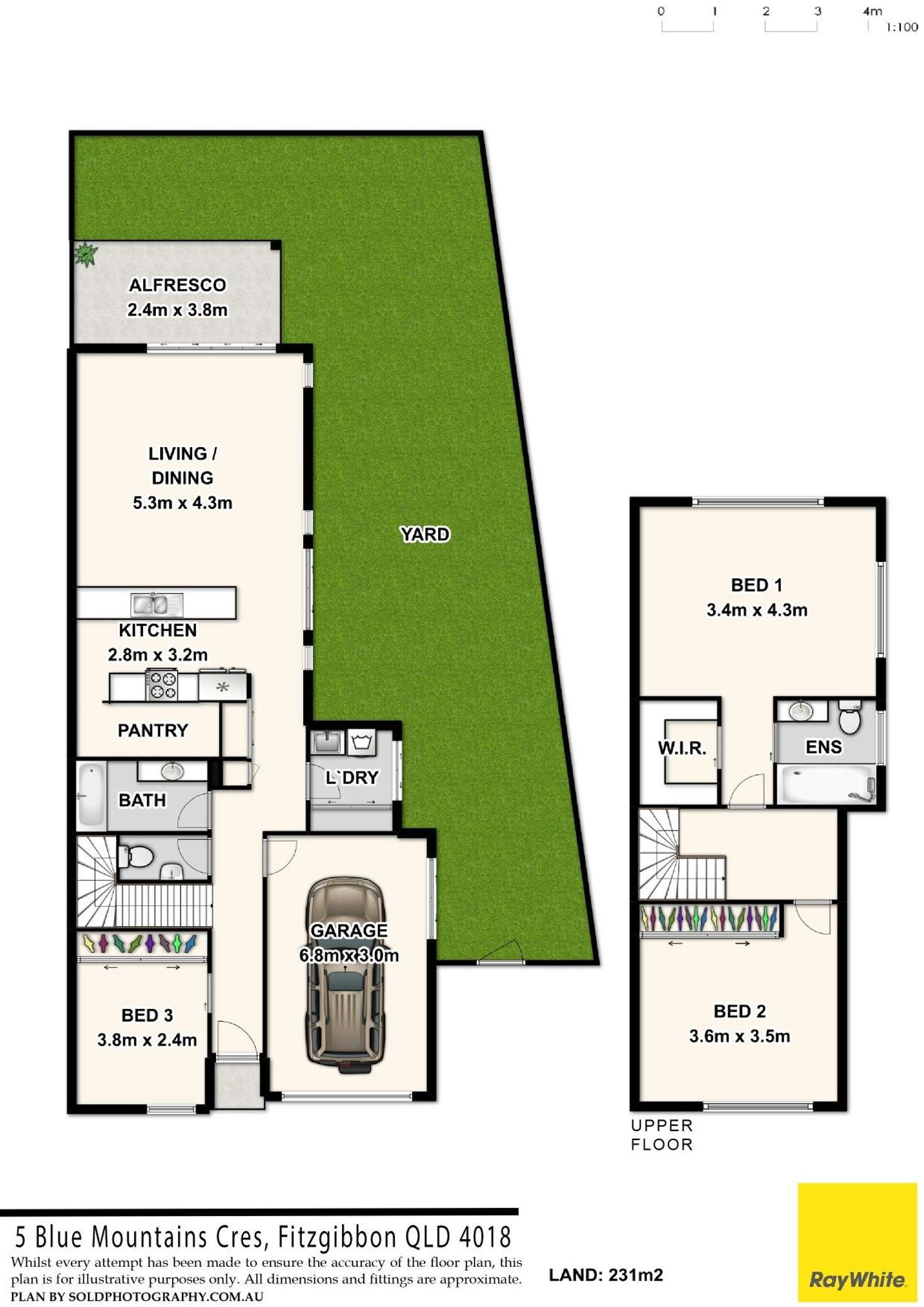 Floorplan of Homely house listing, 5 Blue Mountains Crescent, Fitzgibbon QLD 4018