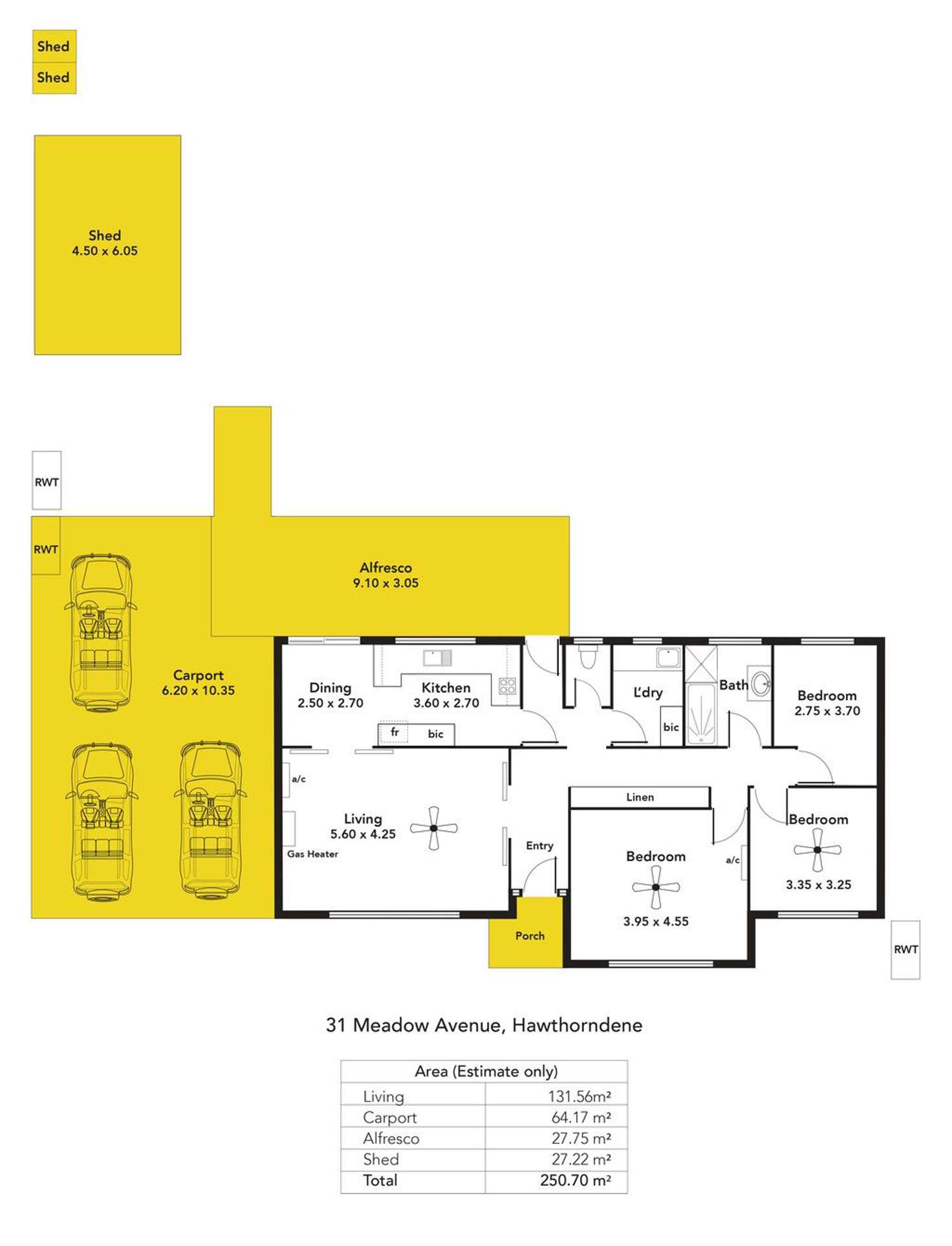 Floorplan of Homely house listing, 31 Meadow Avenue, Hawthorndene SA 5051