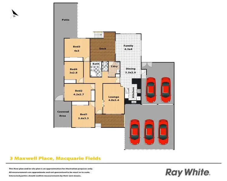 Floorplan of Homely house listing, 3 Maxwell Street, Macquarie Fields NSW 2564