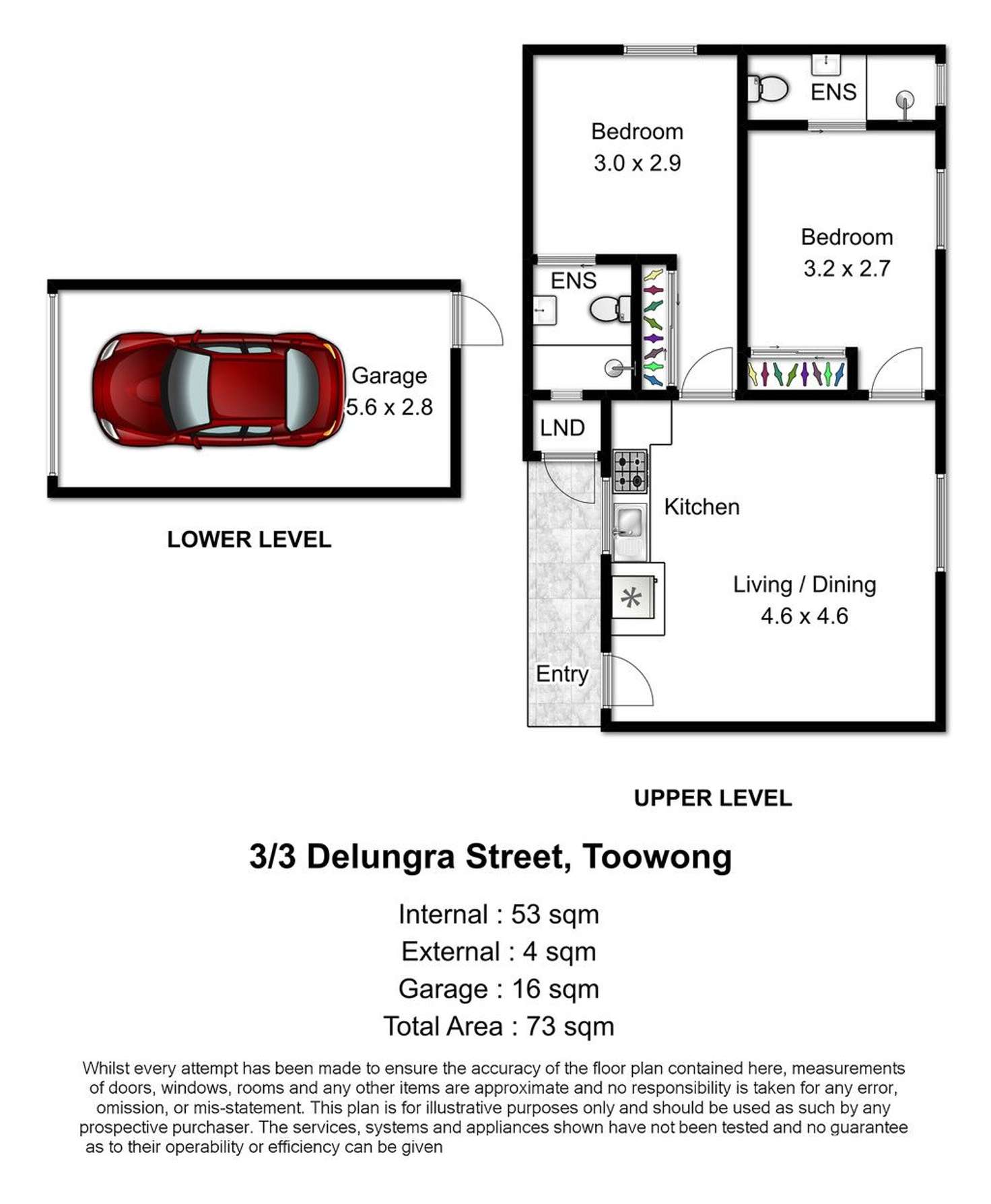 Floorplan of Homely apartment listing, 3/3 Delungra Street, Toowong QLD 4066