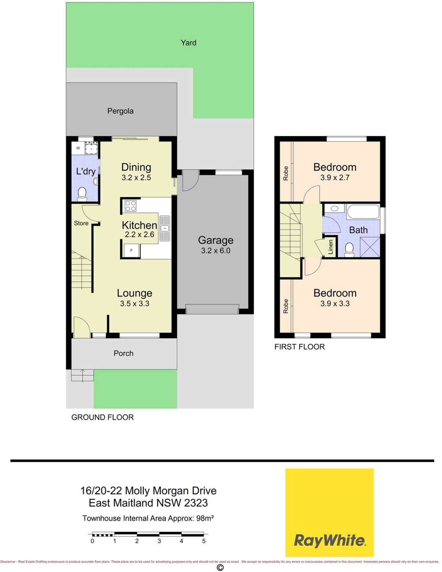 Floorplan of Homely townhouse listing, 16/20-22 Molly Morgan Drive, East Maitland NSW 2323