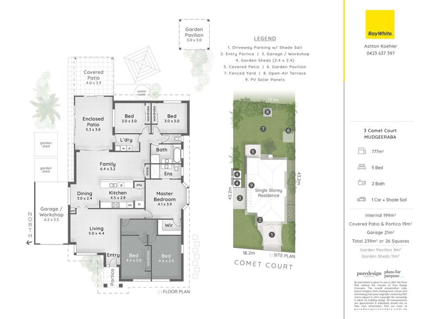 Floorplan of Homely house listing, 3 Comet Court, Mudgeeraba QLD 4213