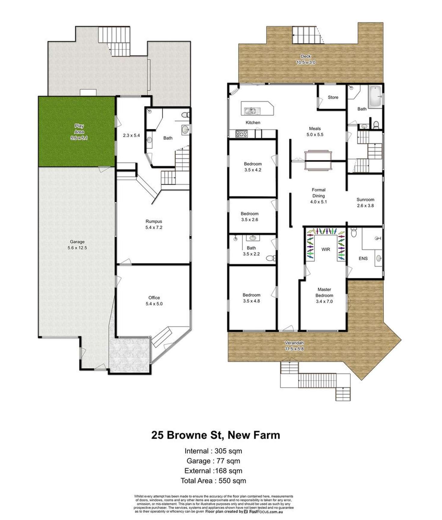 Floorplan of Homely house listing, 25 Browne Street, New Farm QLD 4005