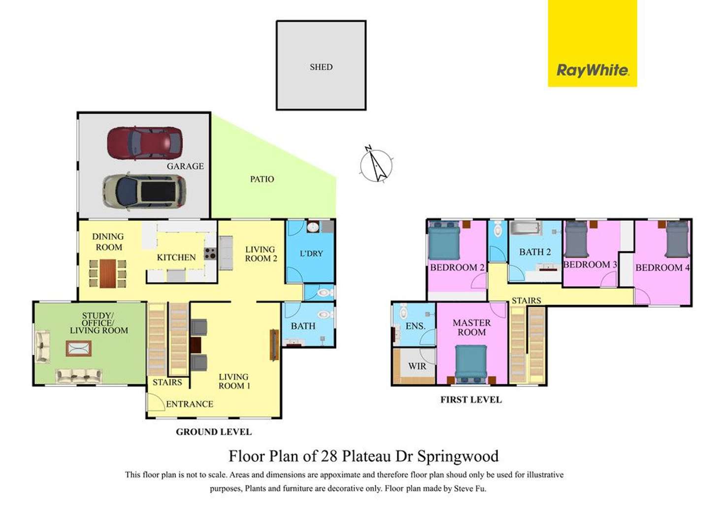 Floorplan of Homely house listing, 28 Plateau Drive, Springwood QLD 4127