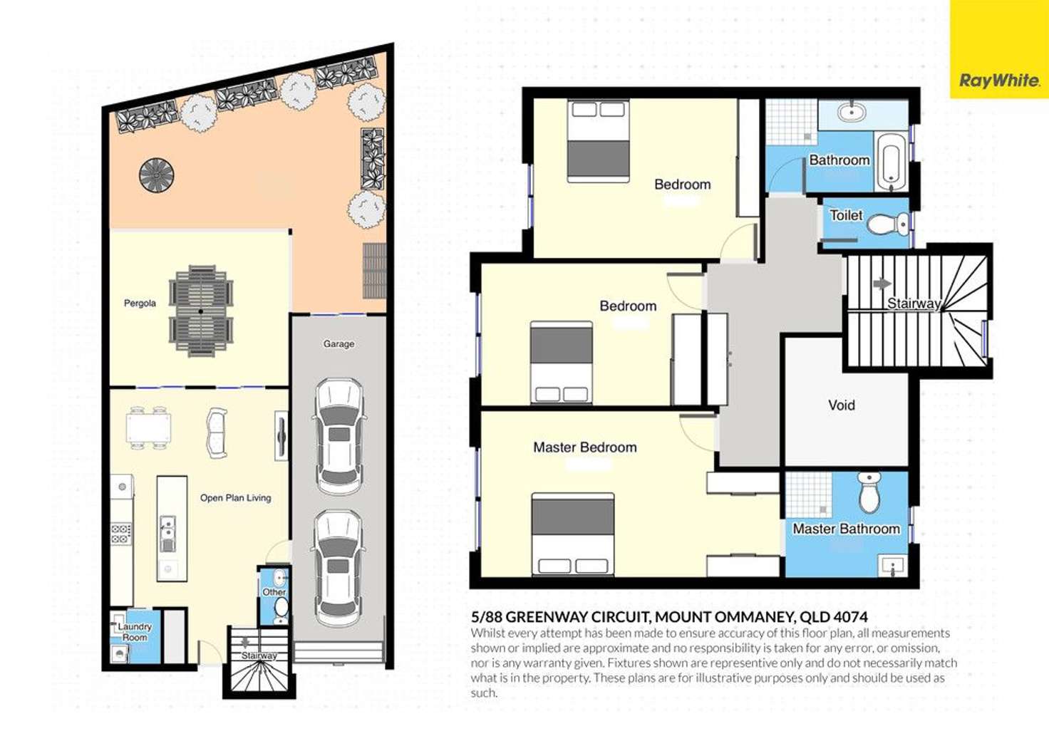 Floorplan of Homely townhouse listing, 5/88 Greenway Circuit, Mount Ommaney QLD 4074