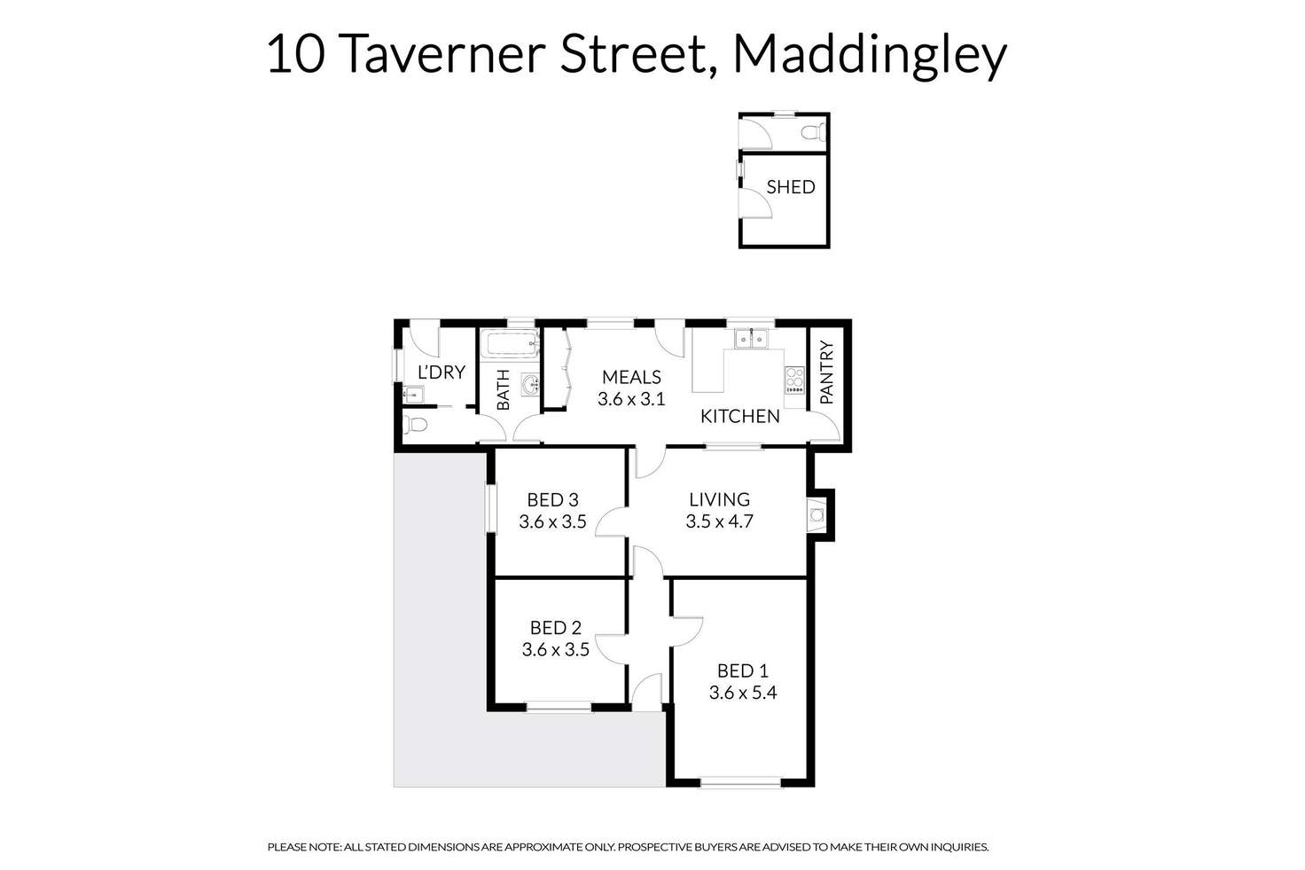 Floorplan of Homely house listing, 10 Taverner Street, Maddingley VIC 3340