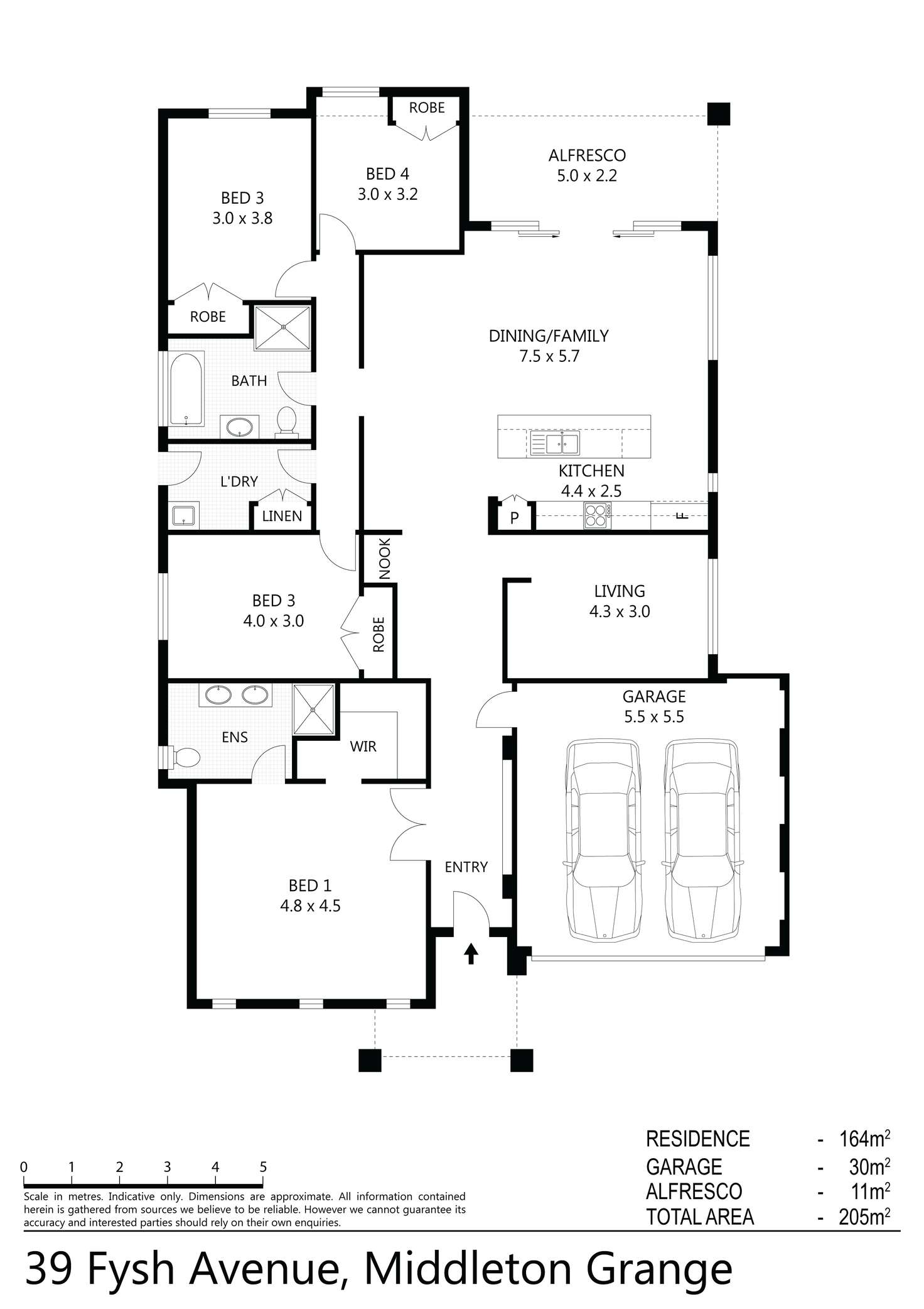 Floorplan of Homely house listing, 39 Fysh Avenue, Middleton Grange NSW 2171