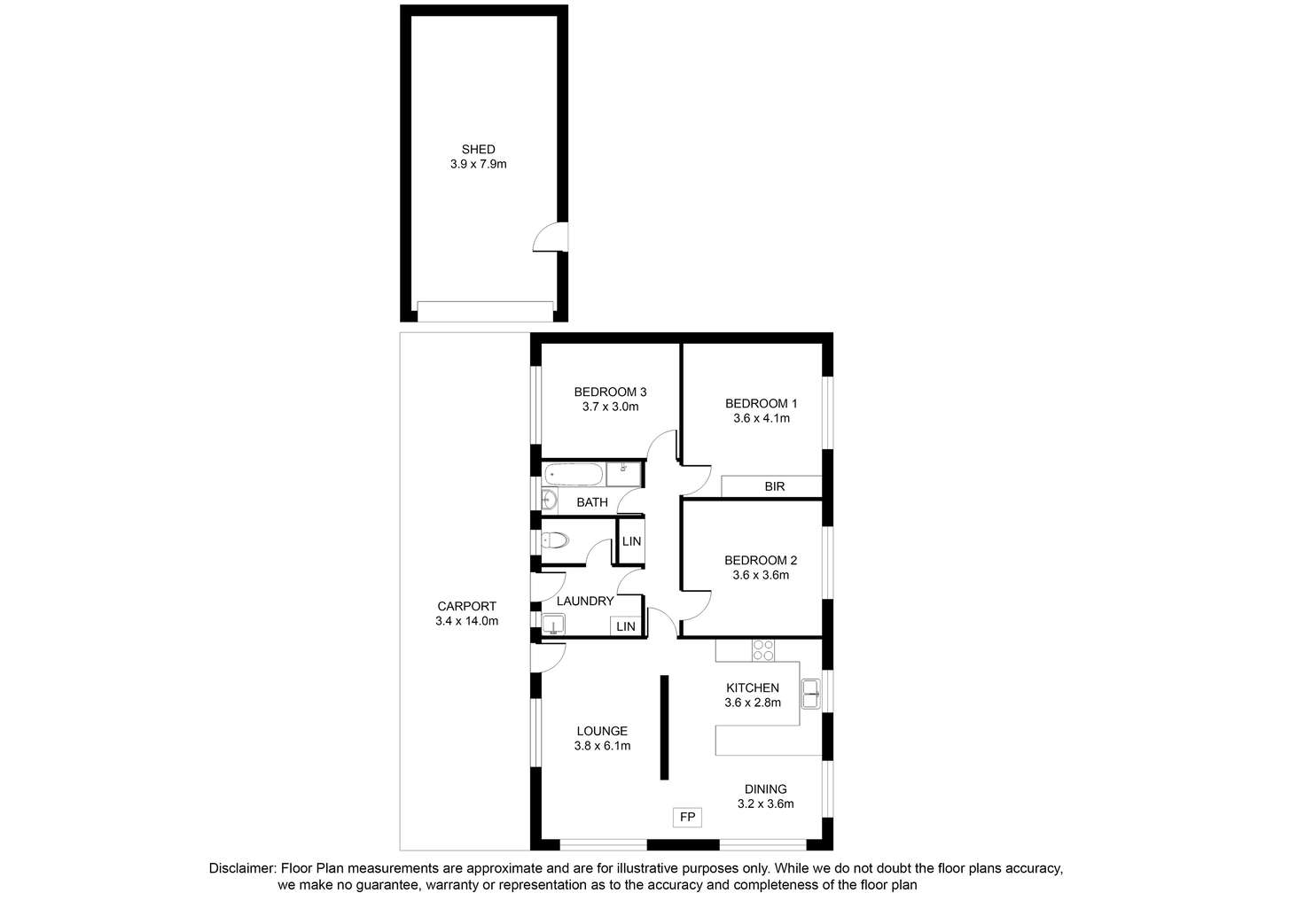 Floorplan of Homely house listing, 6 Swan Street, Mount Gambier SA 5290
