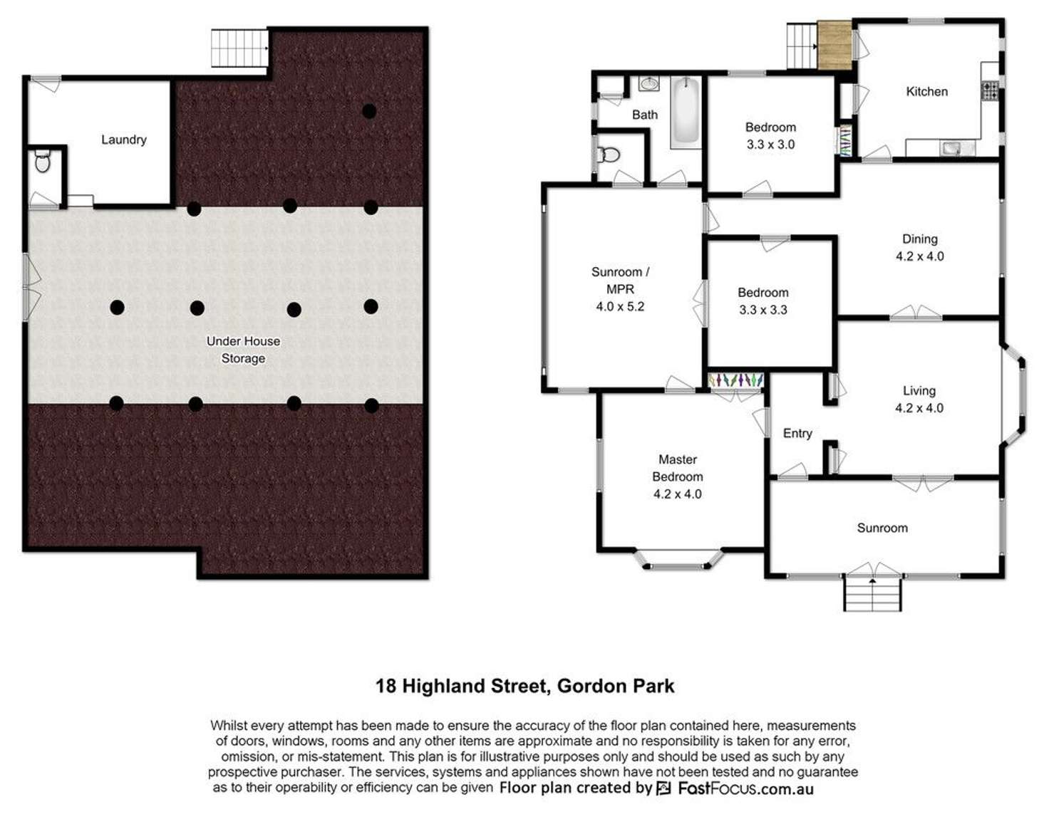 Floorplan of Homely house listing, 18 Highland Street, Gordon Park QLD 4031