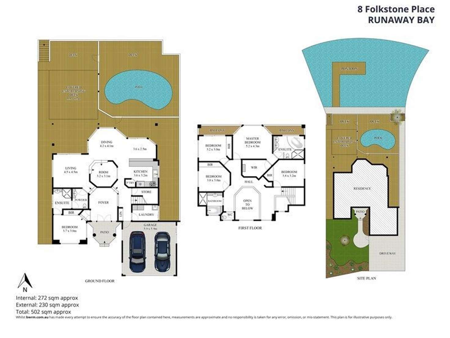 Floorplan of Homely house listing, 8 Folkstone Place, Runaway Bay QLD 4216