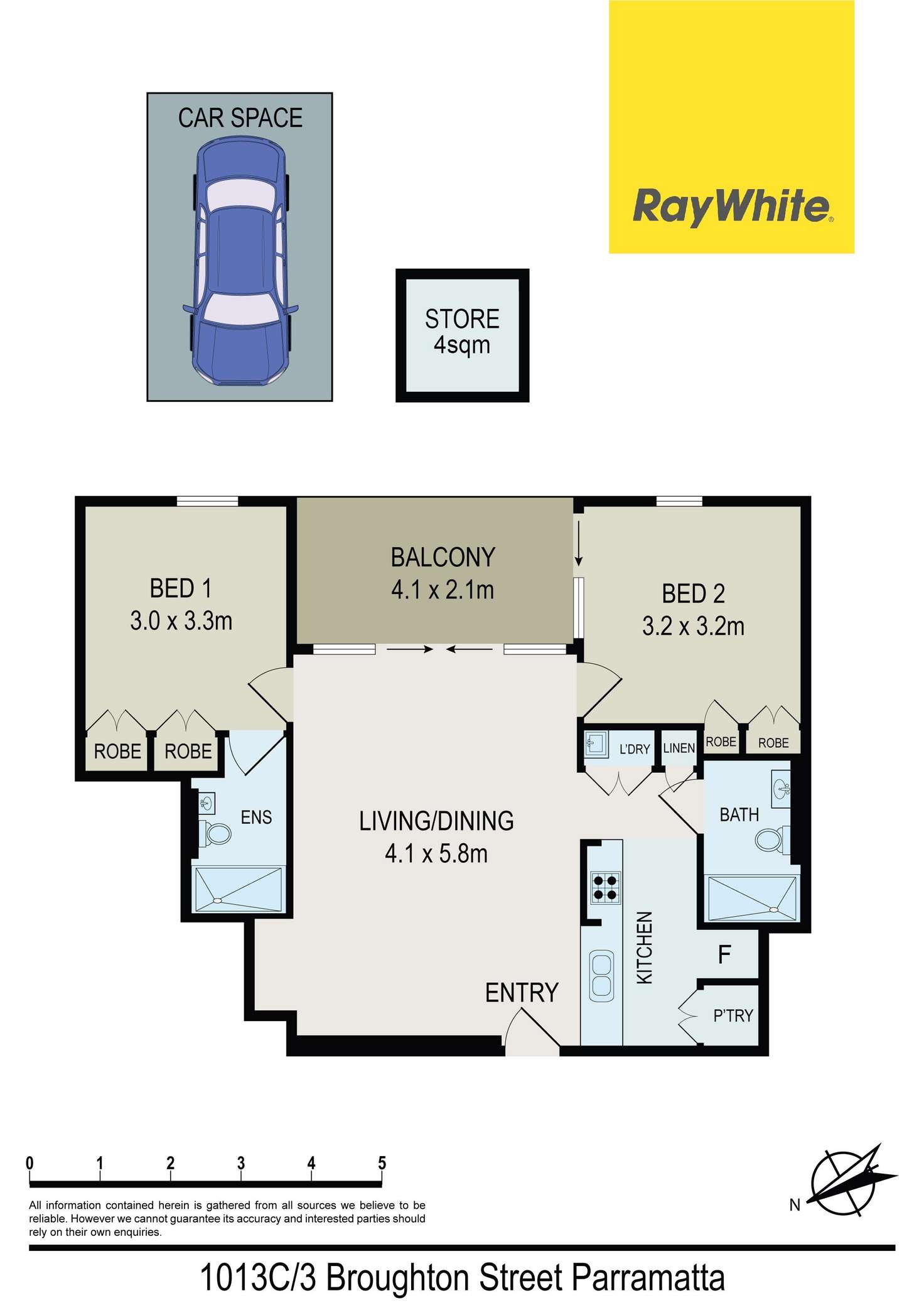 Floorplan of Homely apartment listing, 1013C/3 Broughton Street, Parramatta NSW 2150