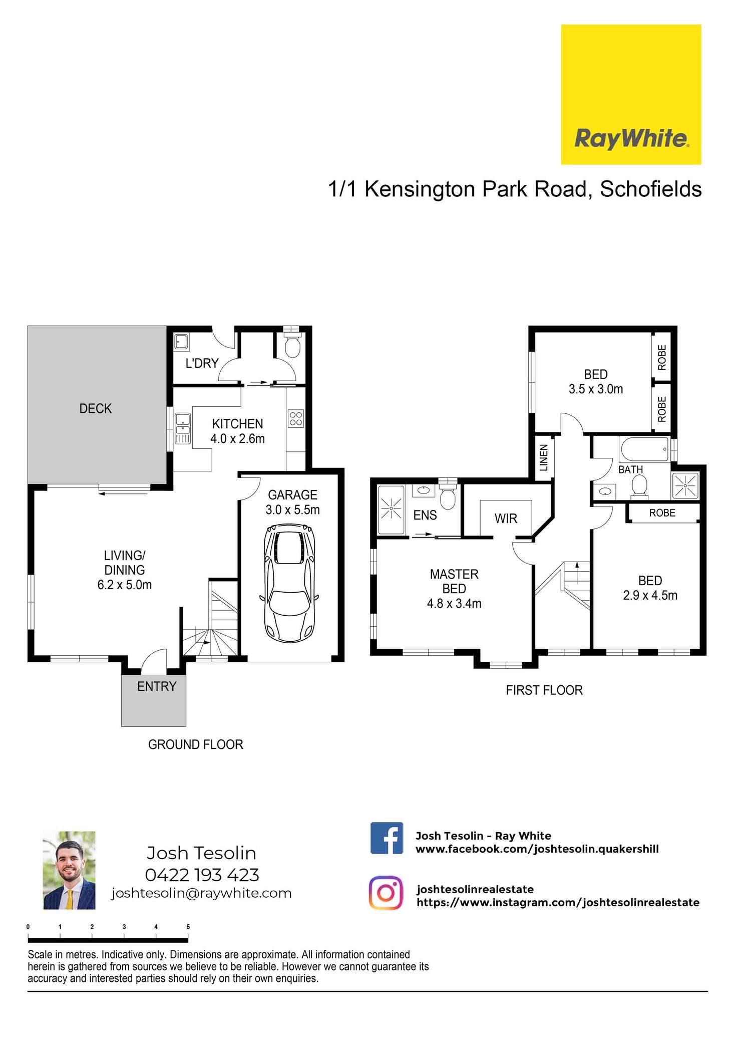 Floorplan of Homely townhouse listing, 1/1 Kensington Park Road, Schofields NSW 2762