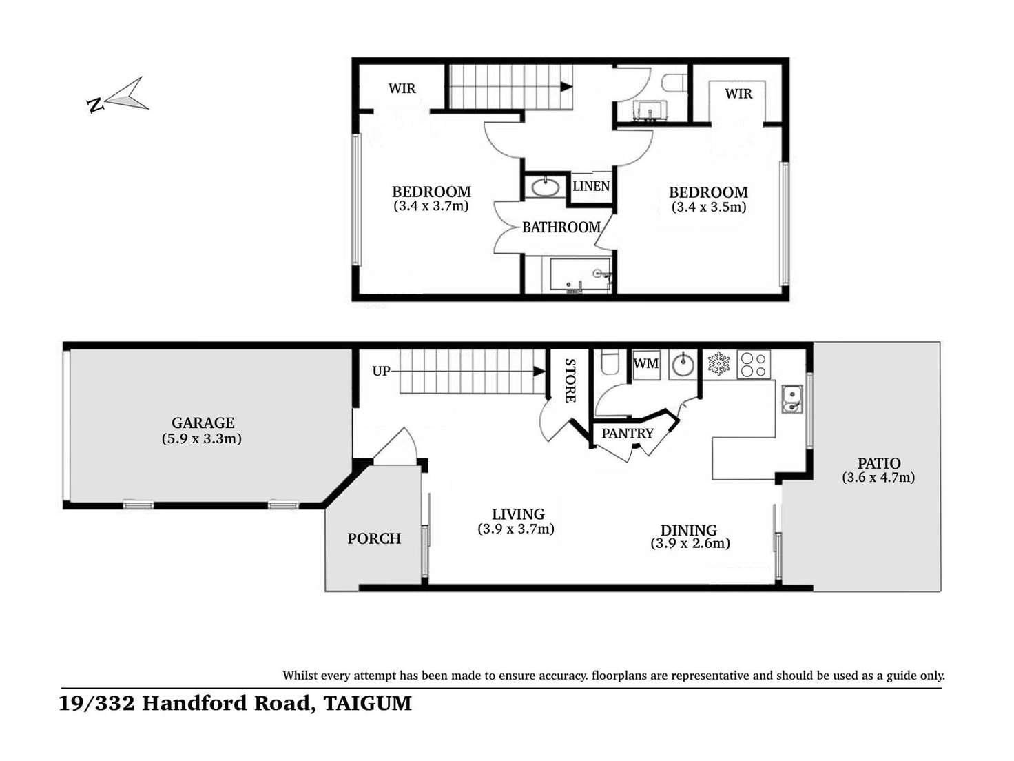 Floorplan of Homely townhouse listing, 19/332 Handford Road, Taigum QLD 4018