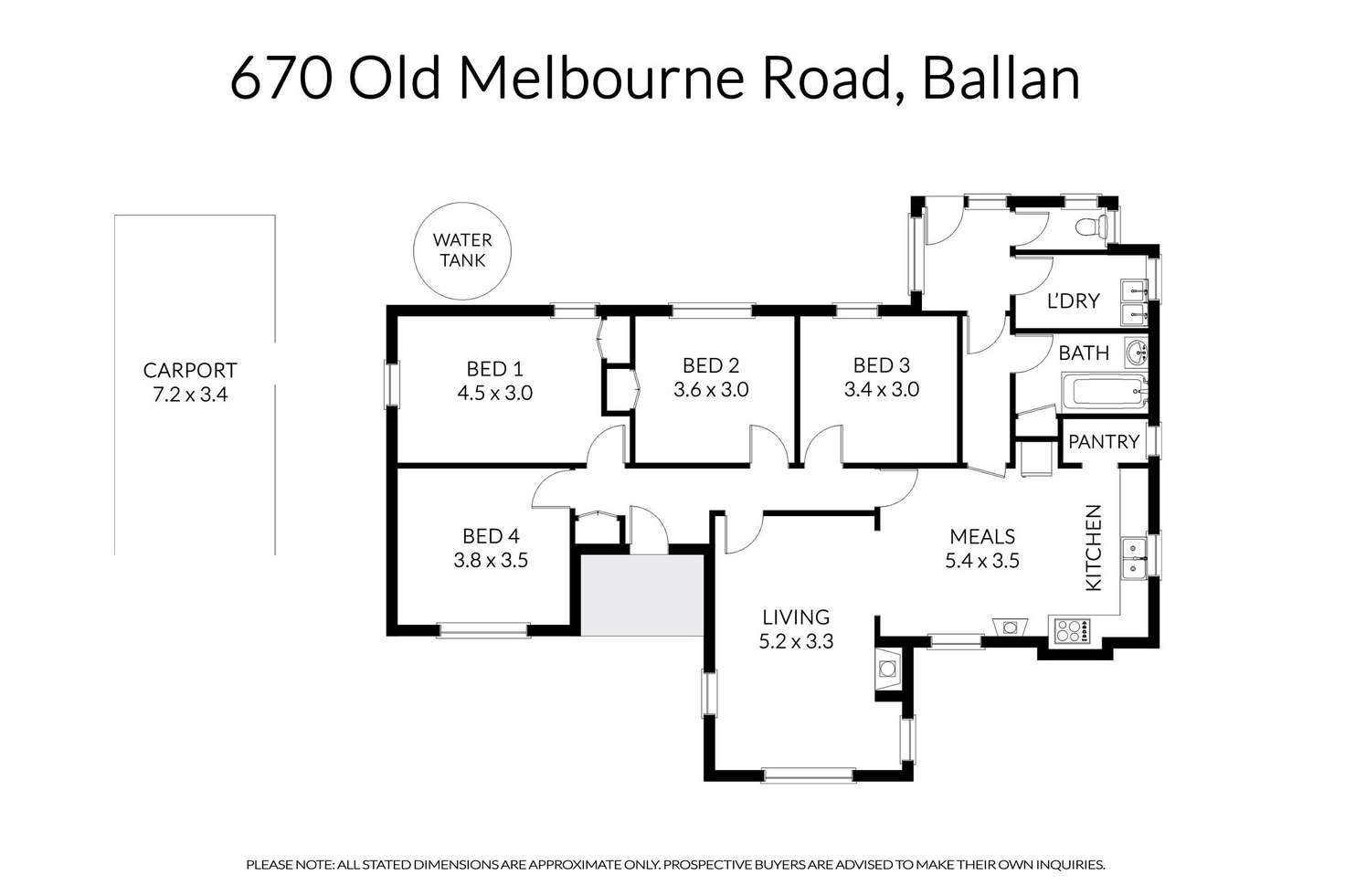 Floorplan of Homely house listing, 670 Old Melbourne Road, Ballan VIC 3342