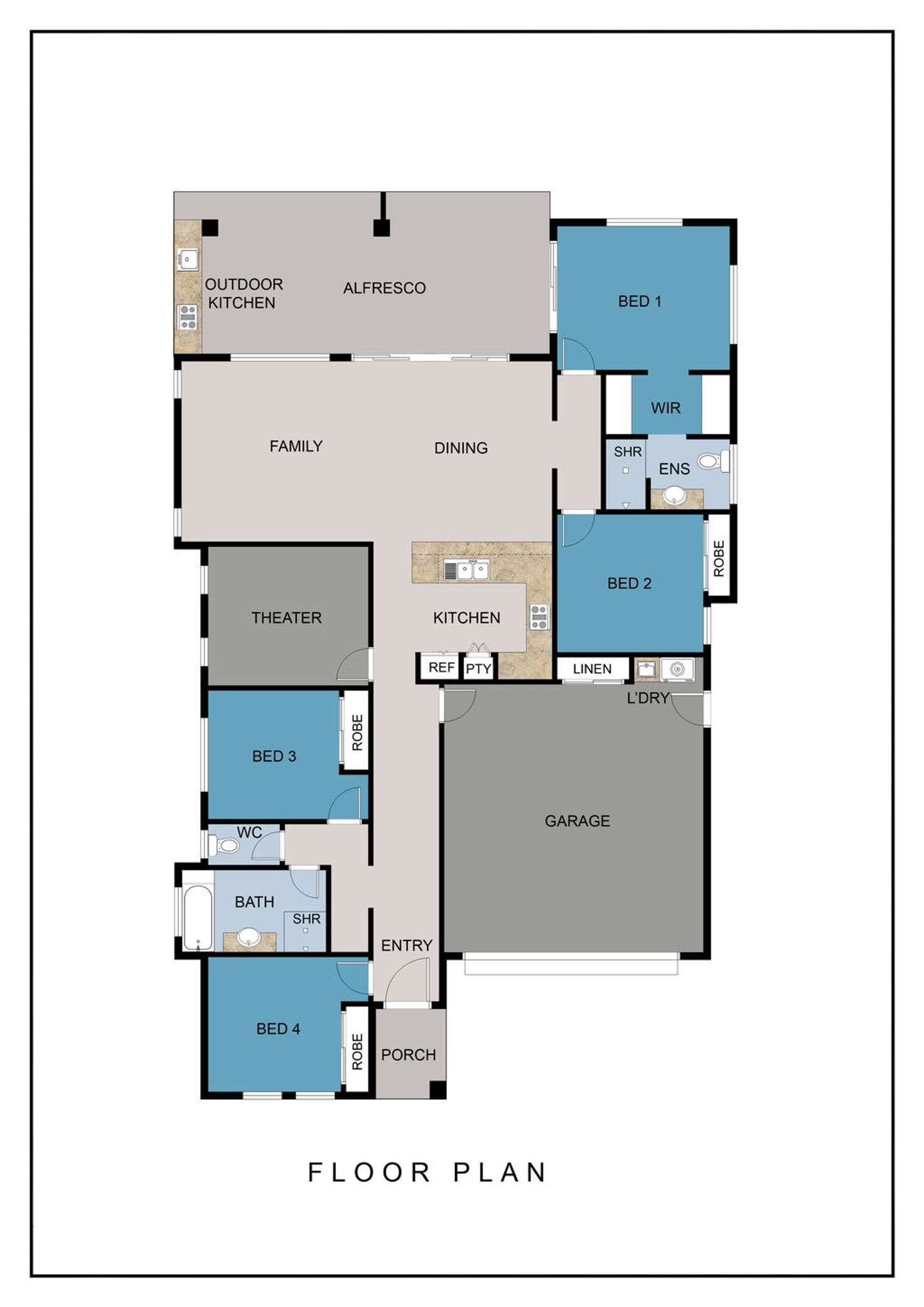 Floorplan of Homely house listing, 4 Pearl Street, Cannonvale QLD 4802