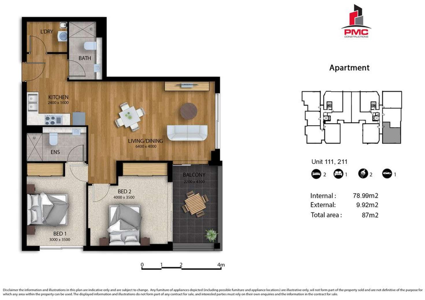 Floorplan of Homely apartment listing, 111/30 Donald Street, Carlingford NSW 2118