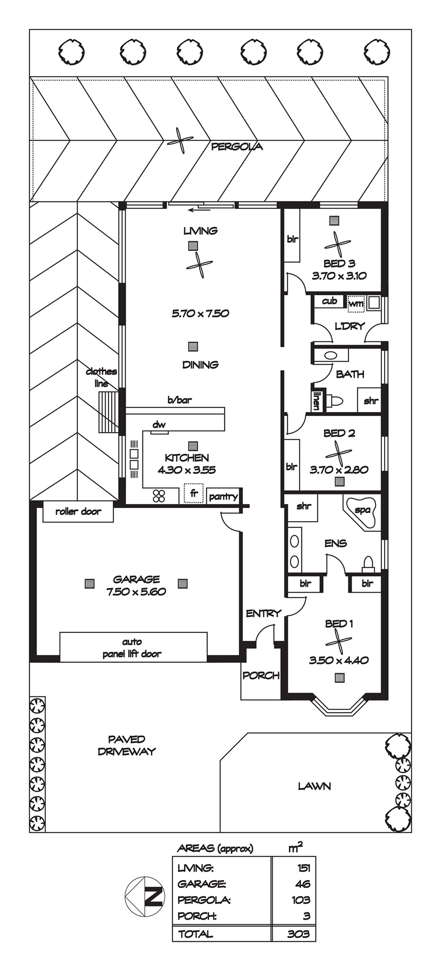 Floorplan of Homely house listing, 16 Westbrook Terrace, Northgate SA 5085
