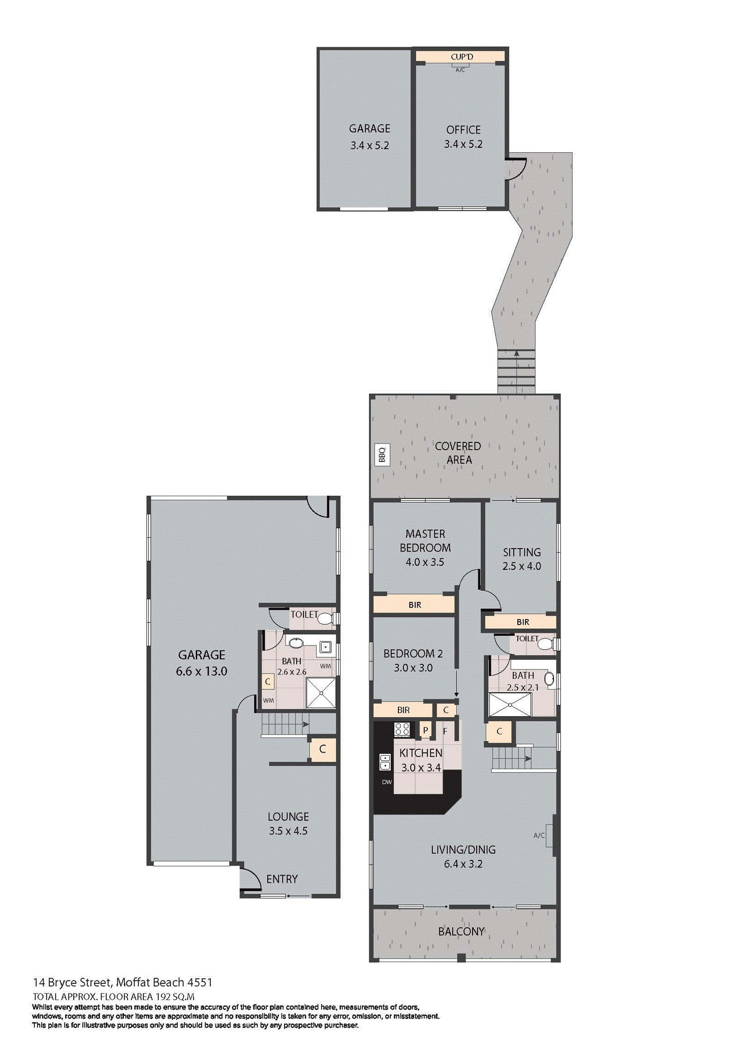 Floorplan of Homely house listing, 14 Bryce Street, Moffat Beach QLD 4551