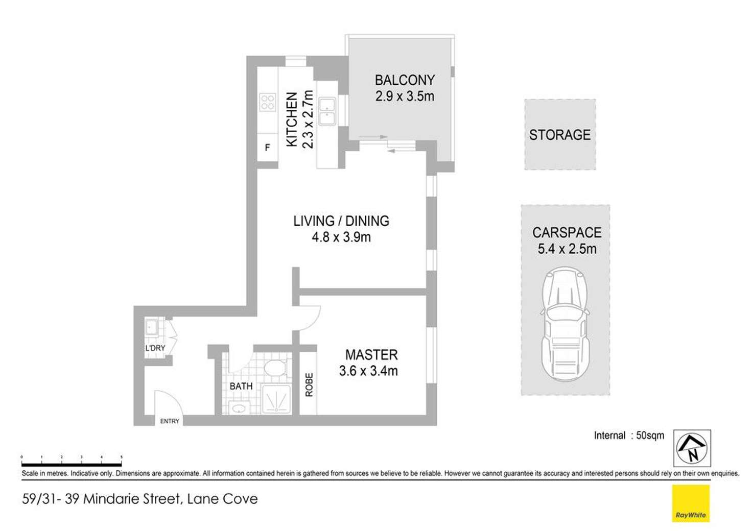 Floorplan of Homely apartment listing, 59/31-39 Mindarie Street, Lane Cove NSW 2066