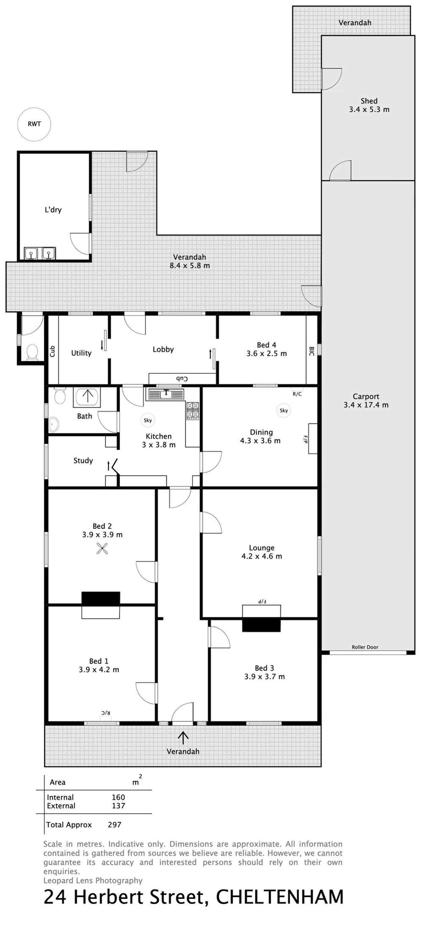 Floorplan of Homely house listing, 24 Herbert Street, Cheltenham SA 5014