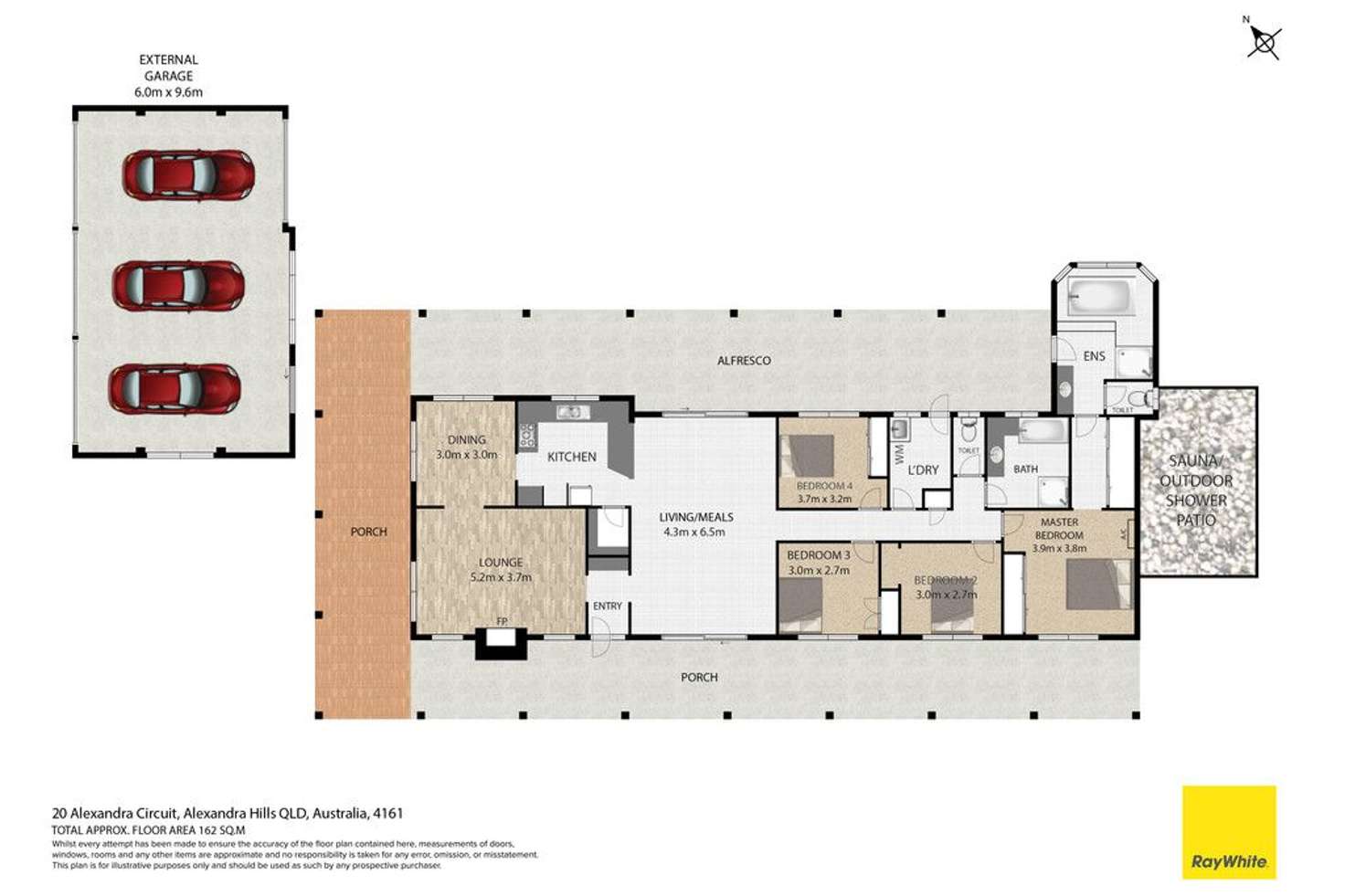 Floorplan of Homely house listing, 20 Alexandra Circuit, Alexandra Hills QLD 4161