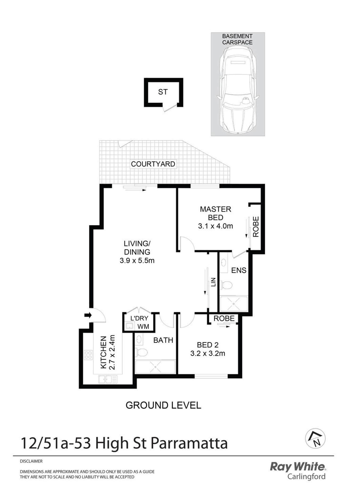 Floorplan of Homely apartment listing, 12/51A-53 High Street, Parramatta NSW 2150