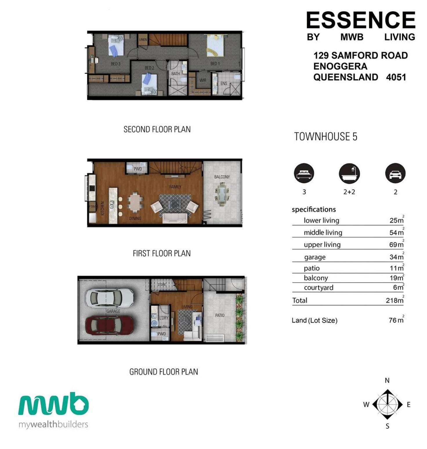 Floorplan of Homely townhouse listing, 208/131-133 Samford Road, Enoggera QLD 4051