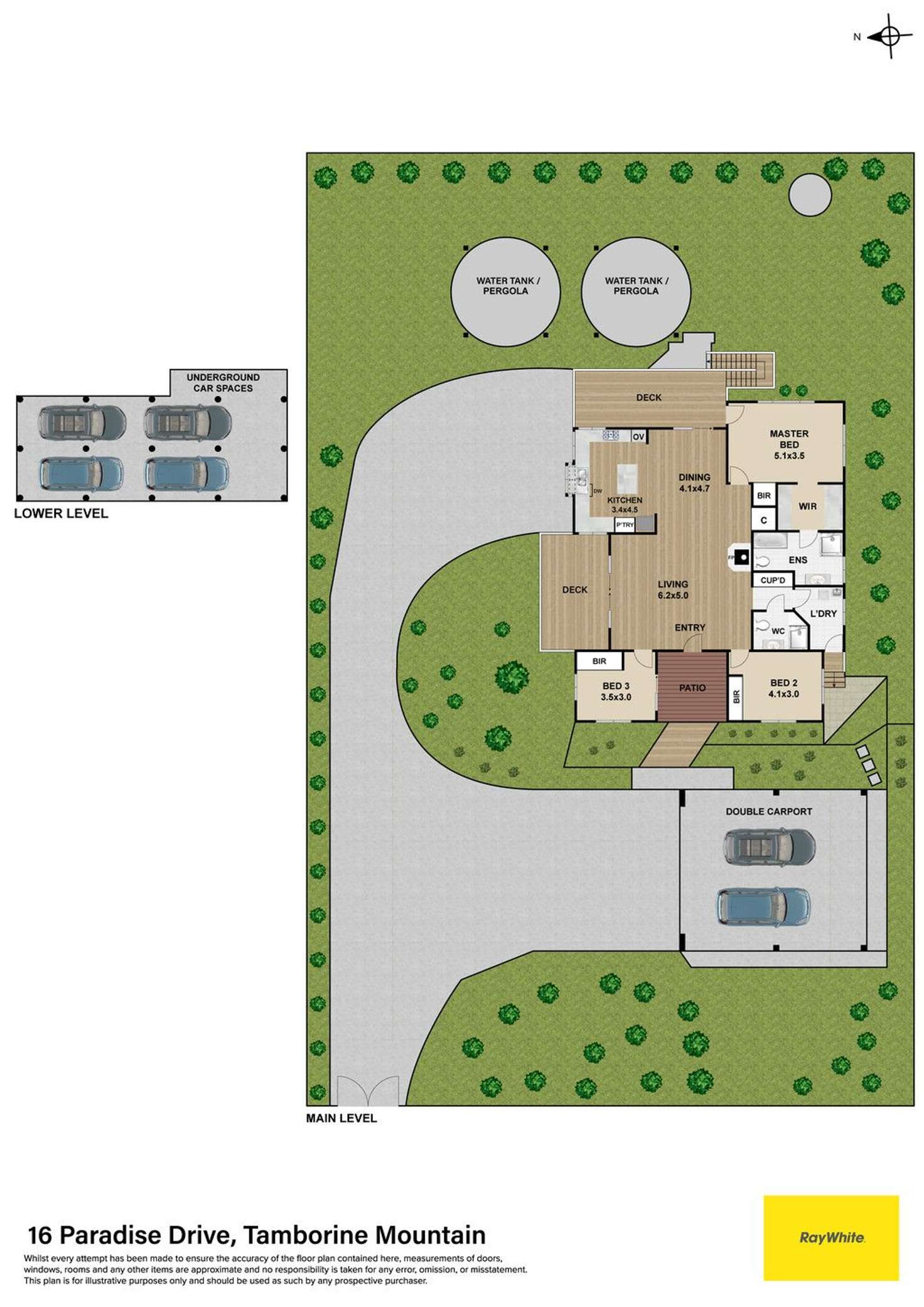 Floorplan of Homely house listing, 16 Paradise Drive, Tamborine Mountain QLD 4272