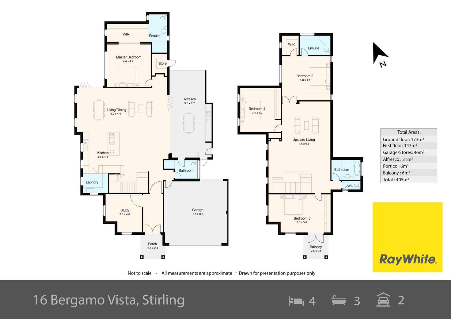 Floorplan of Homely house listing, 16 Bergamo Vista, Stirling WA 6021